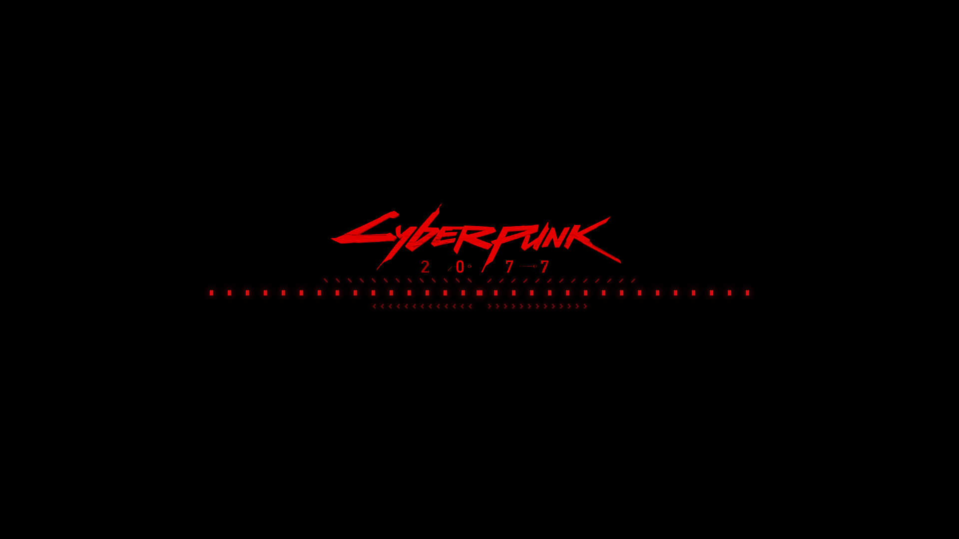 Red Cyberpunk Logo Wallpapers