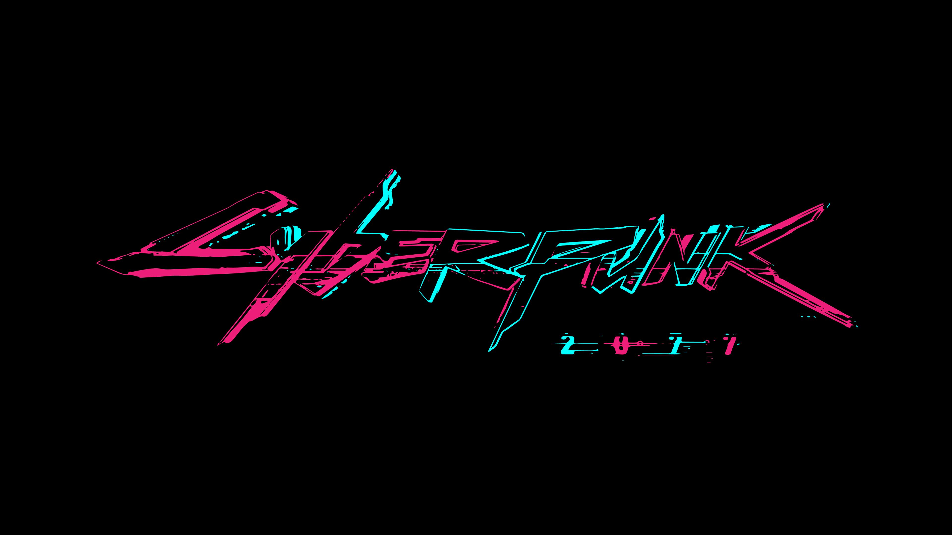 Red Cyberpunk Logo Wallpapers