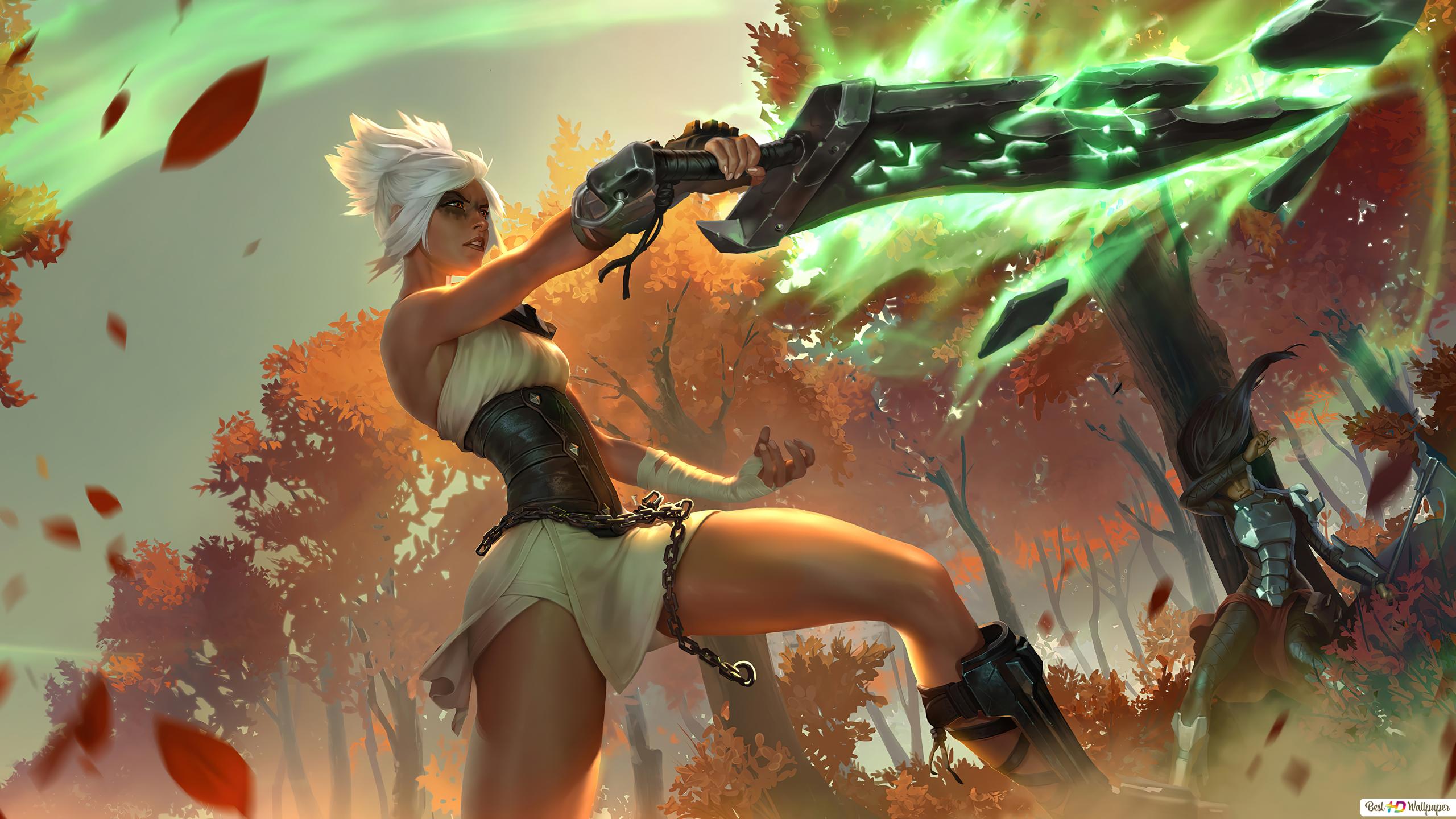 Riven Awaken 8K League Of Legends Wallpapers