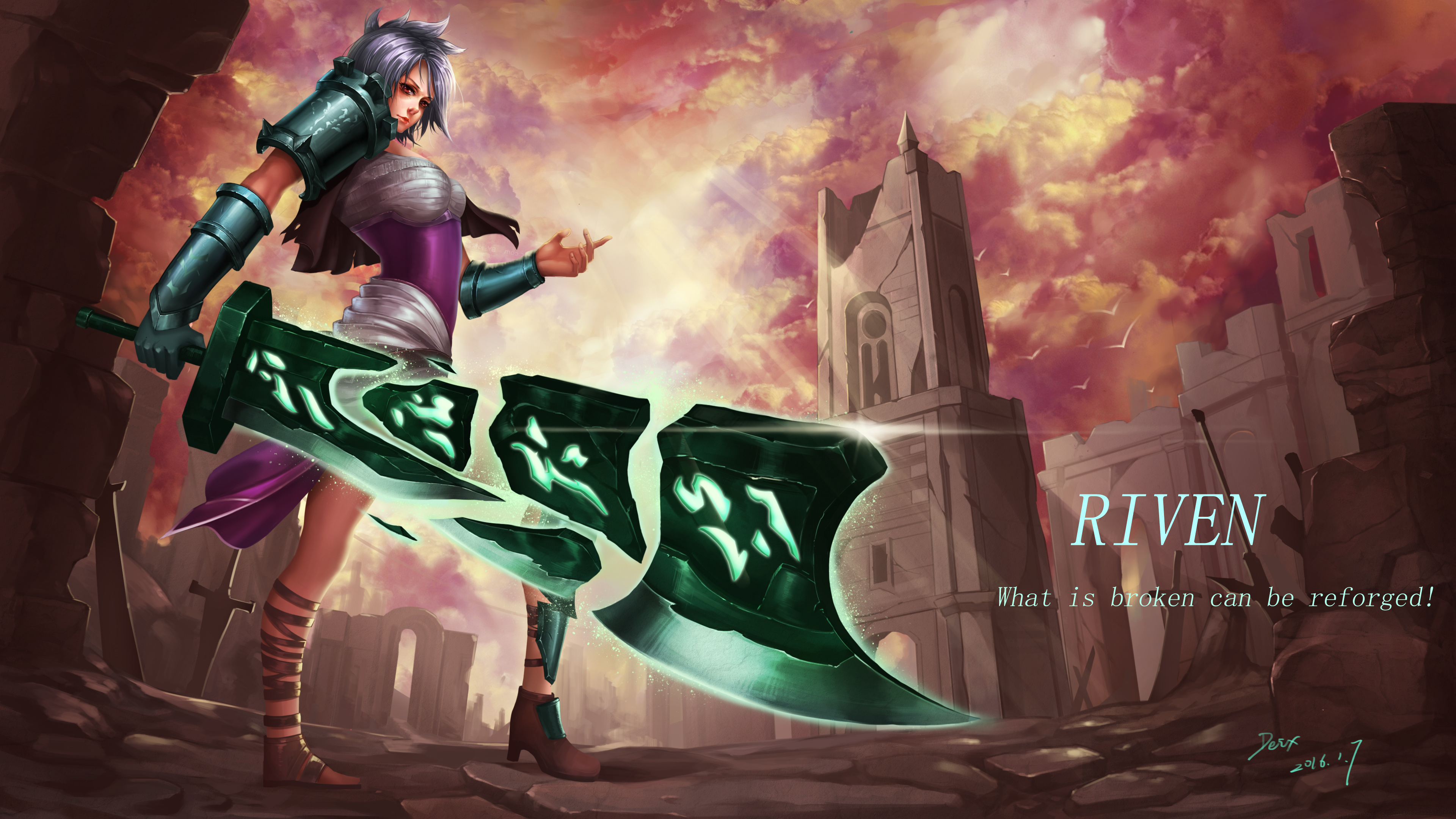 Riven Fan League Of Legends Wallpapers