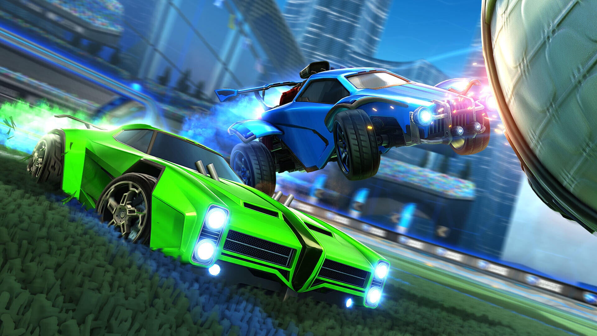 Rocket League Green Car Wallpapers