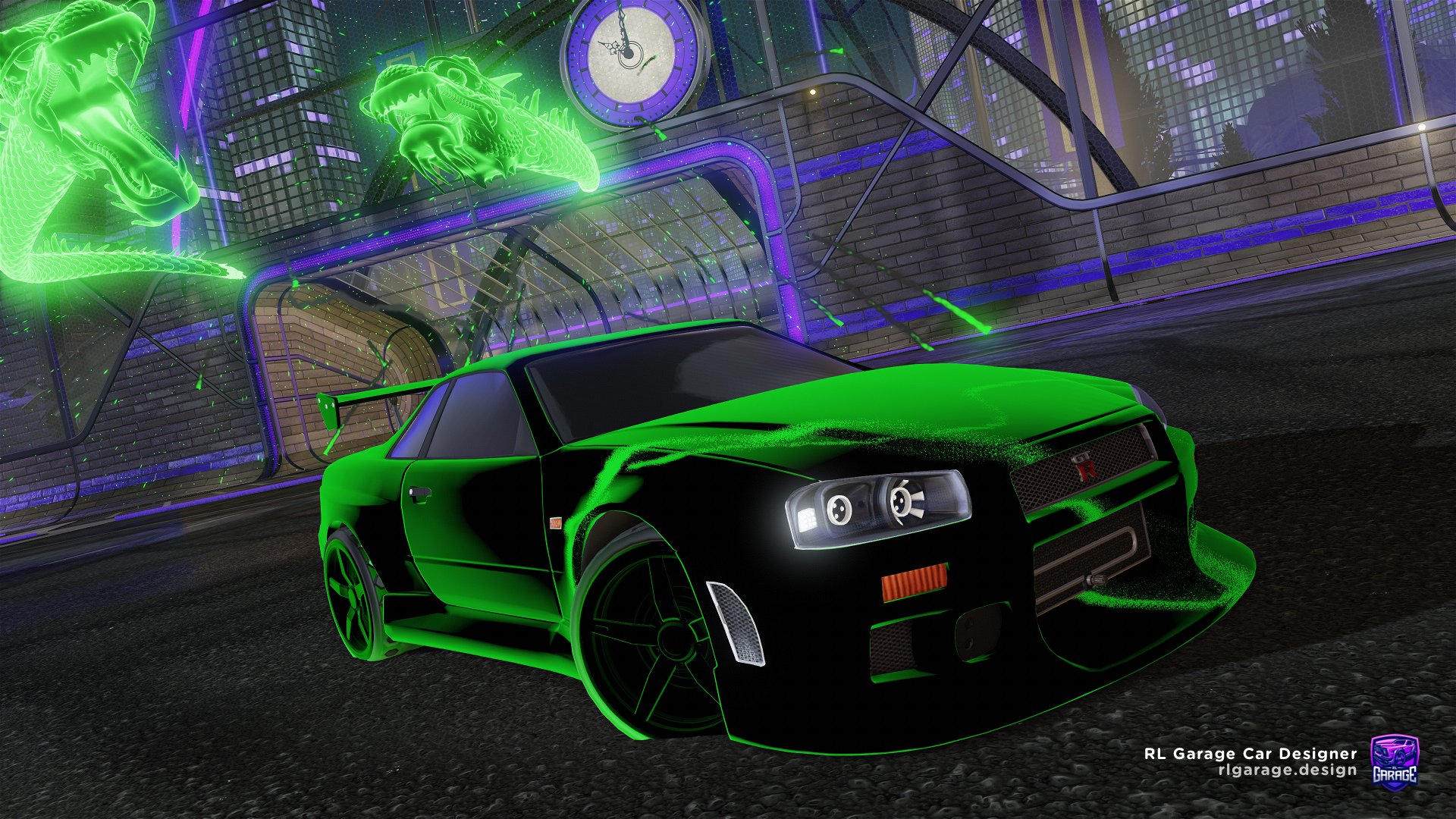 Rocket League Green Car Wallpapers