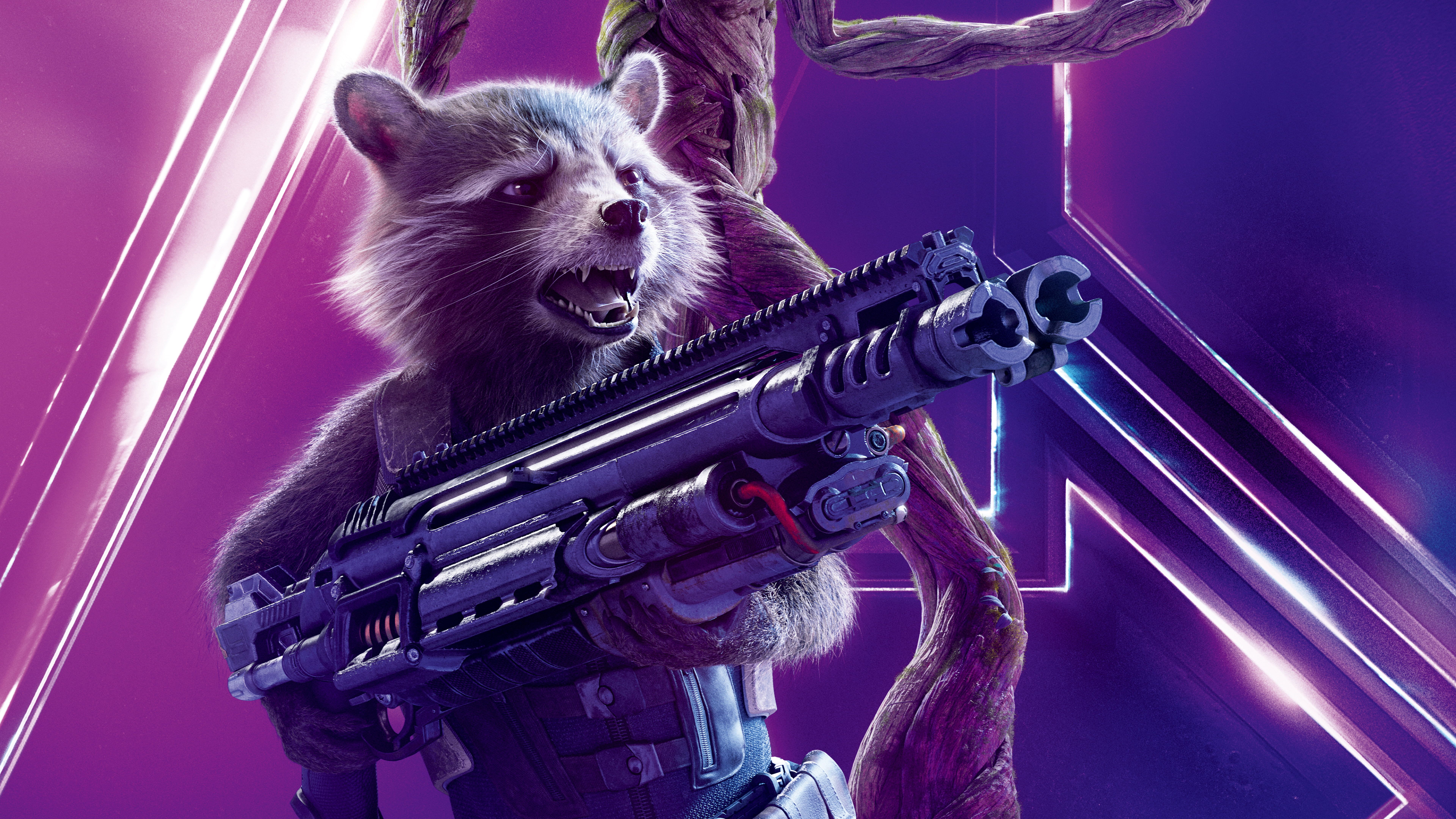 Rocket Raccoon Guardians Of The Galaxy Gaming Wallpapers