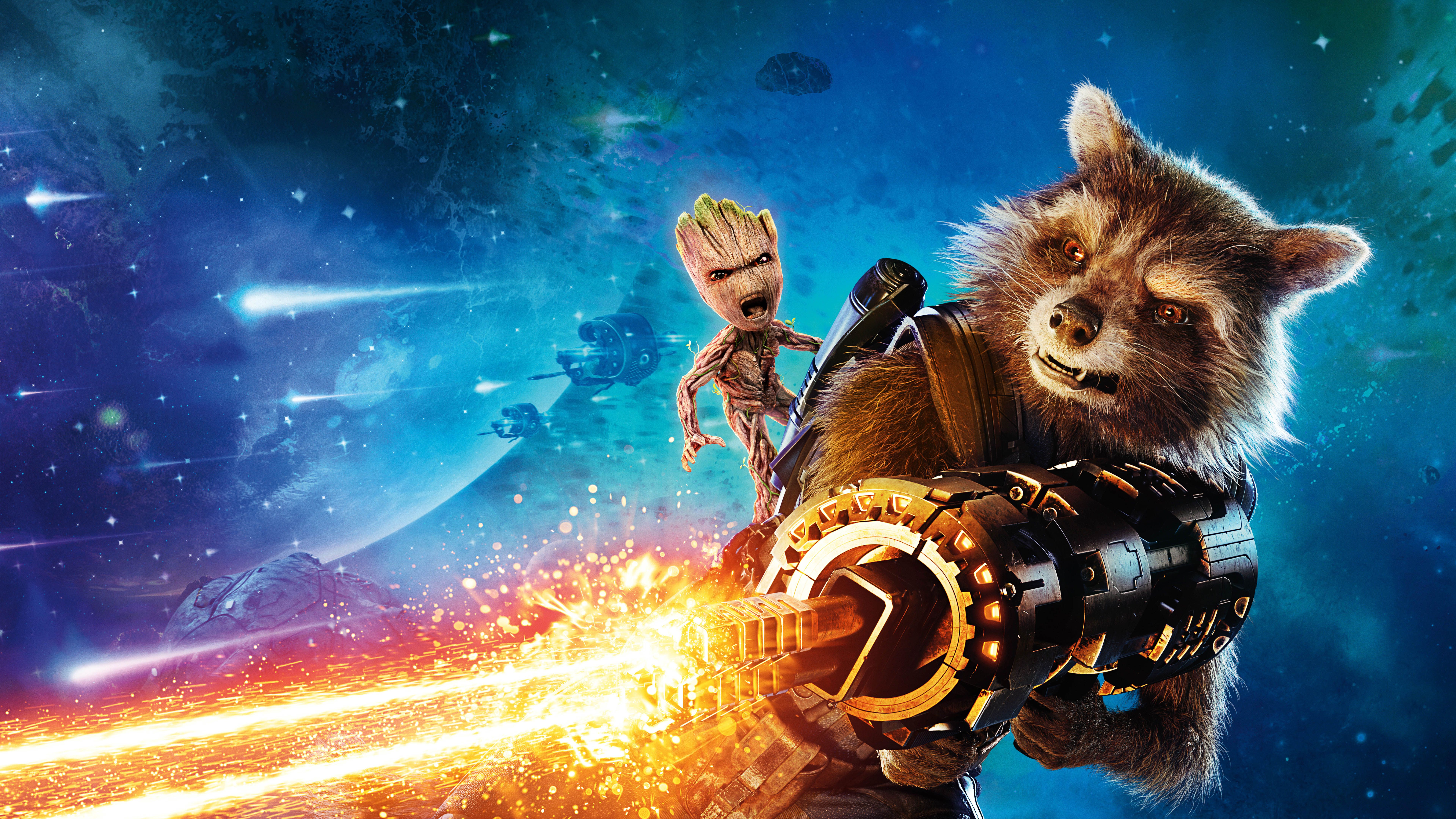 Rocket Raccoon Guardians Of The Galaxy Gaming Wallpapers