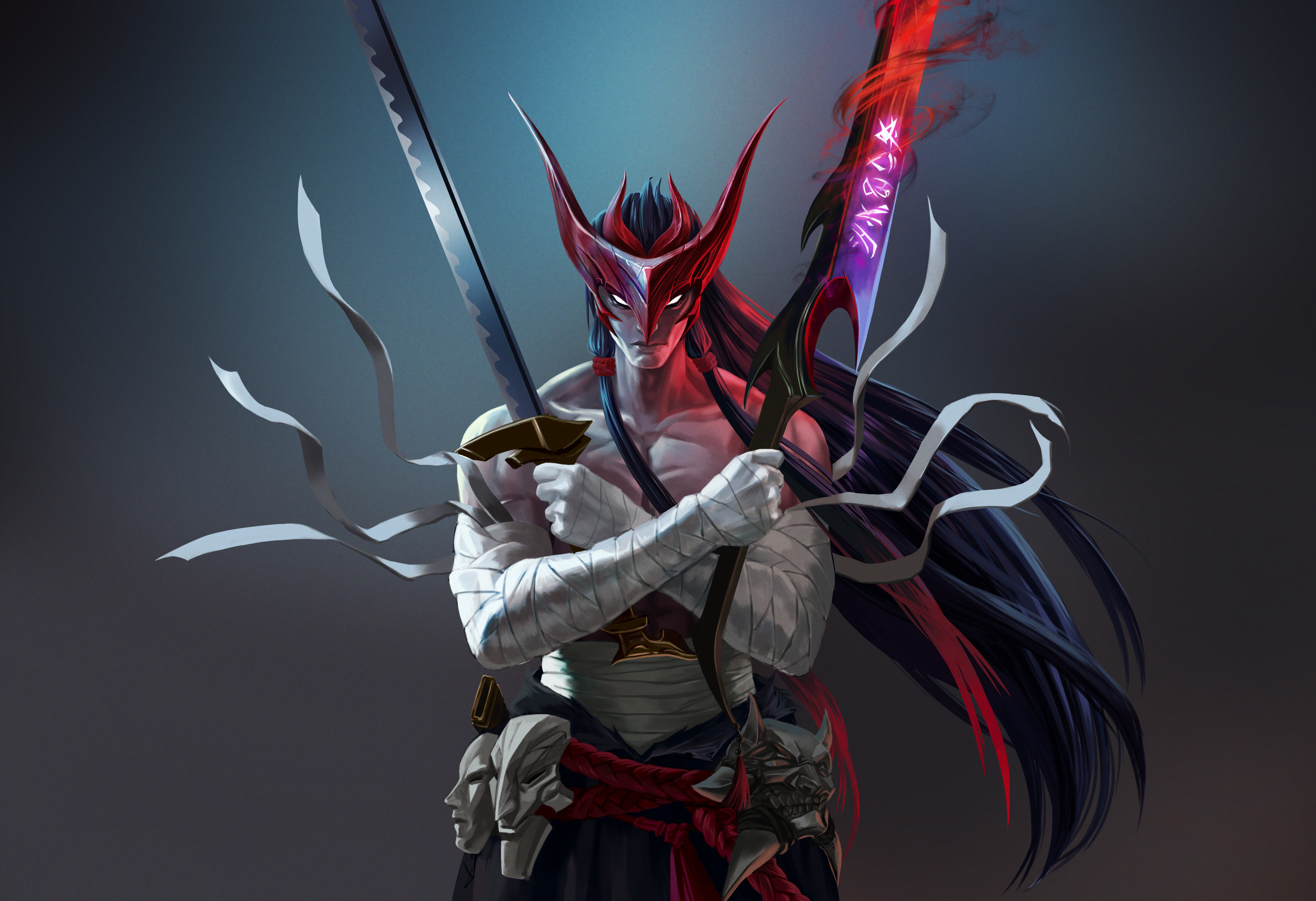 Samurai Yone League Of Legends 8K Wallpapers