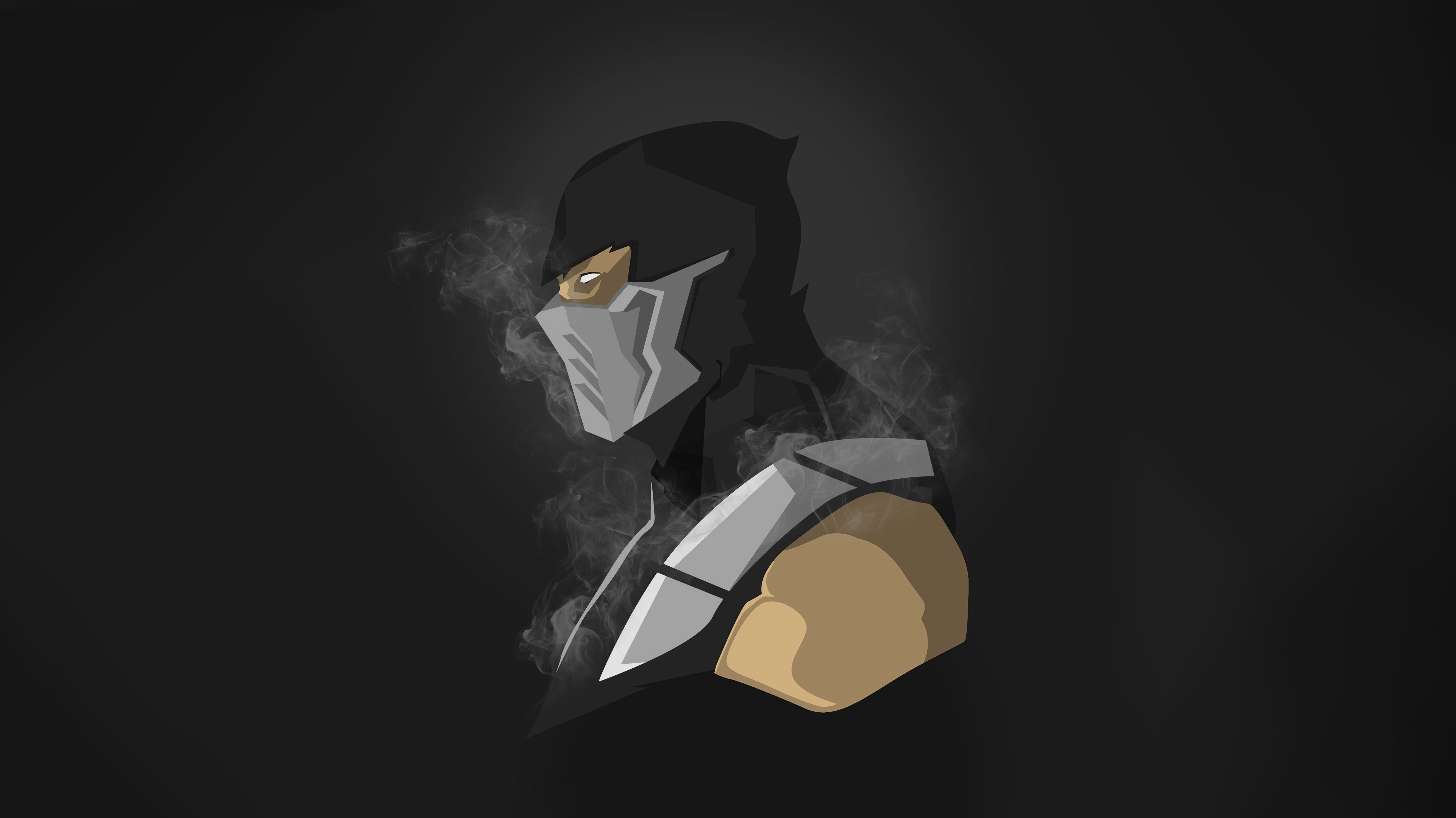 Scorpion Mortal Kombat Dark Minimal Wallpapers