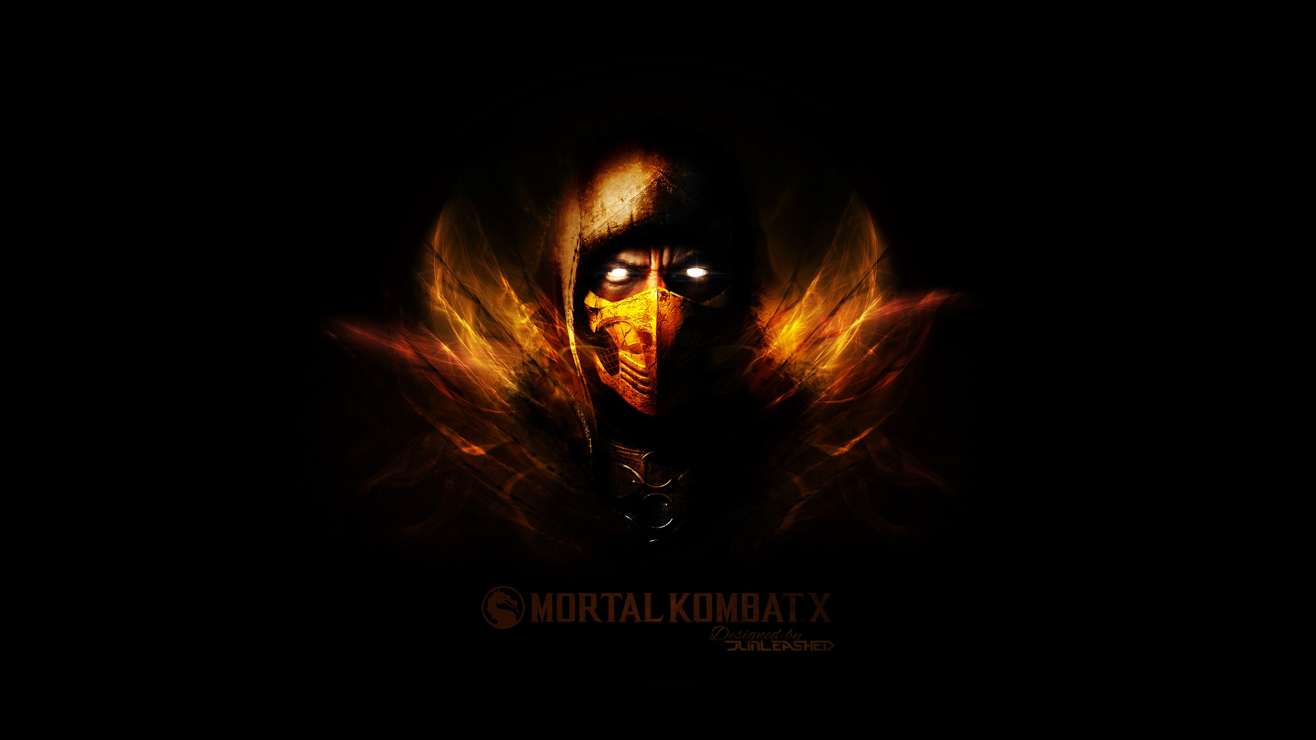 Scorpion Samurai Minimalist Mortal Kombat Wallpapers