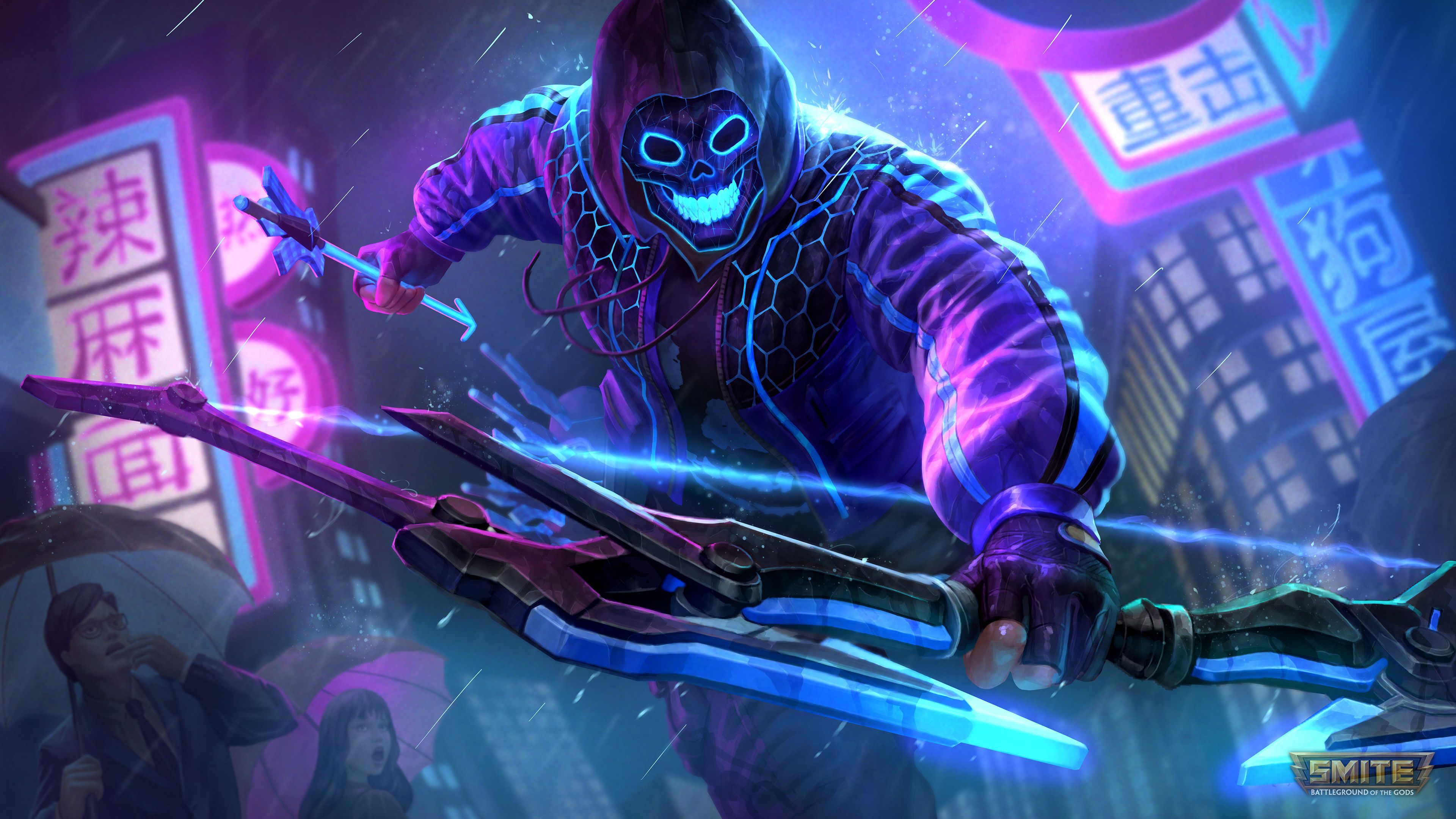 Smite Game Futuristic Cyberpunk Space Wallpapers