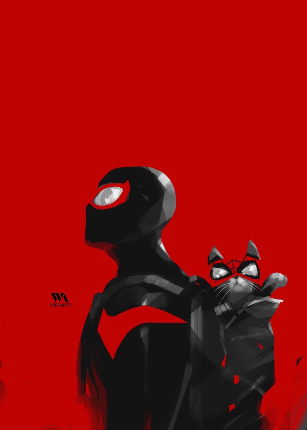 Spider Cat Spider-Man Miles Morales Wallpapers