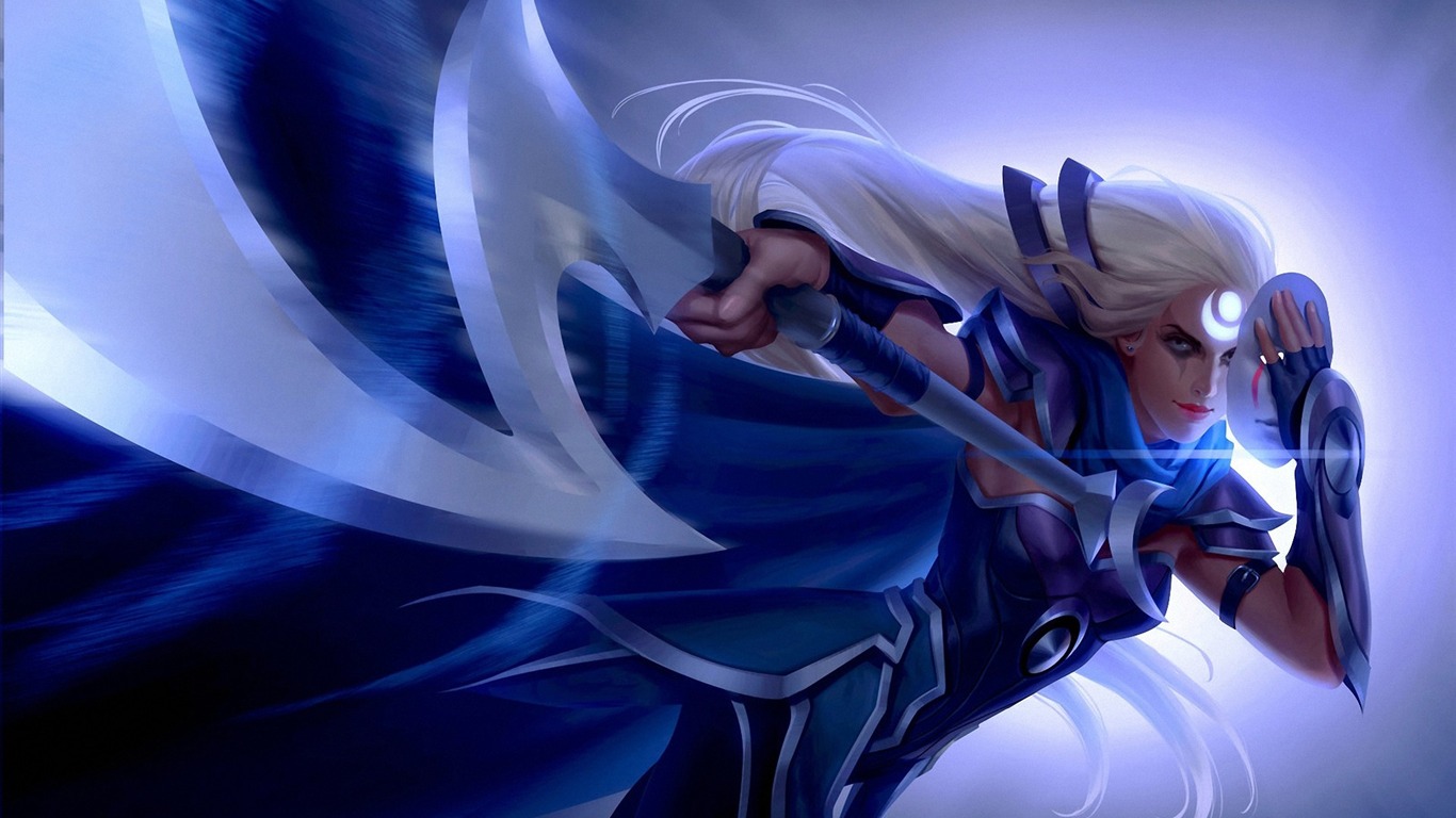 Warriro Diana League Of Legends Wallpapers