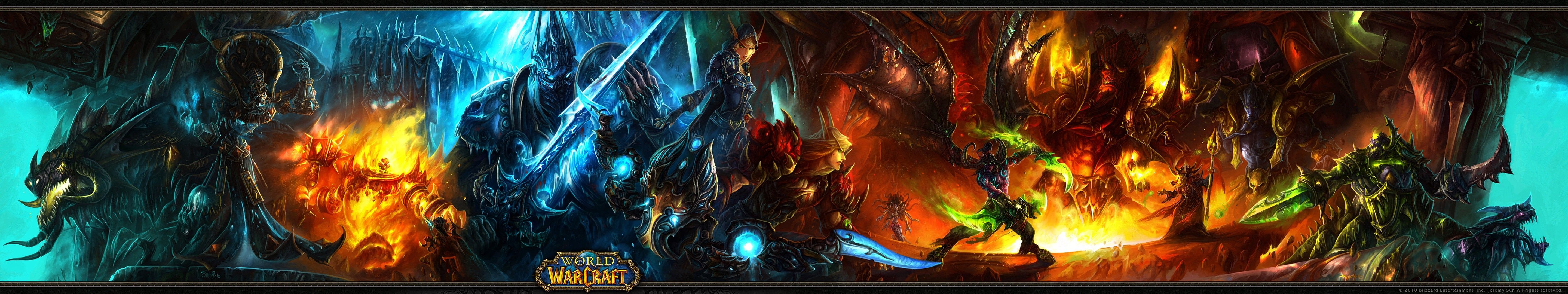 world of warcraft dual screen Wallpapers