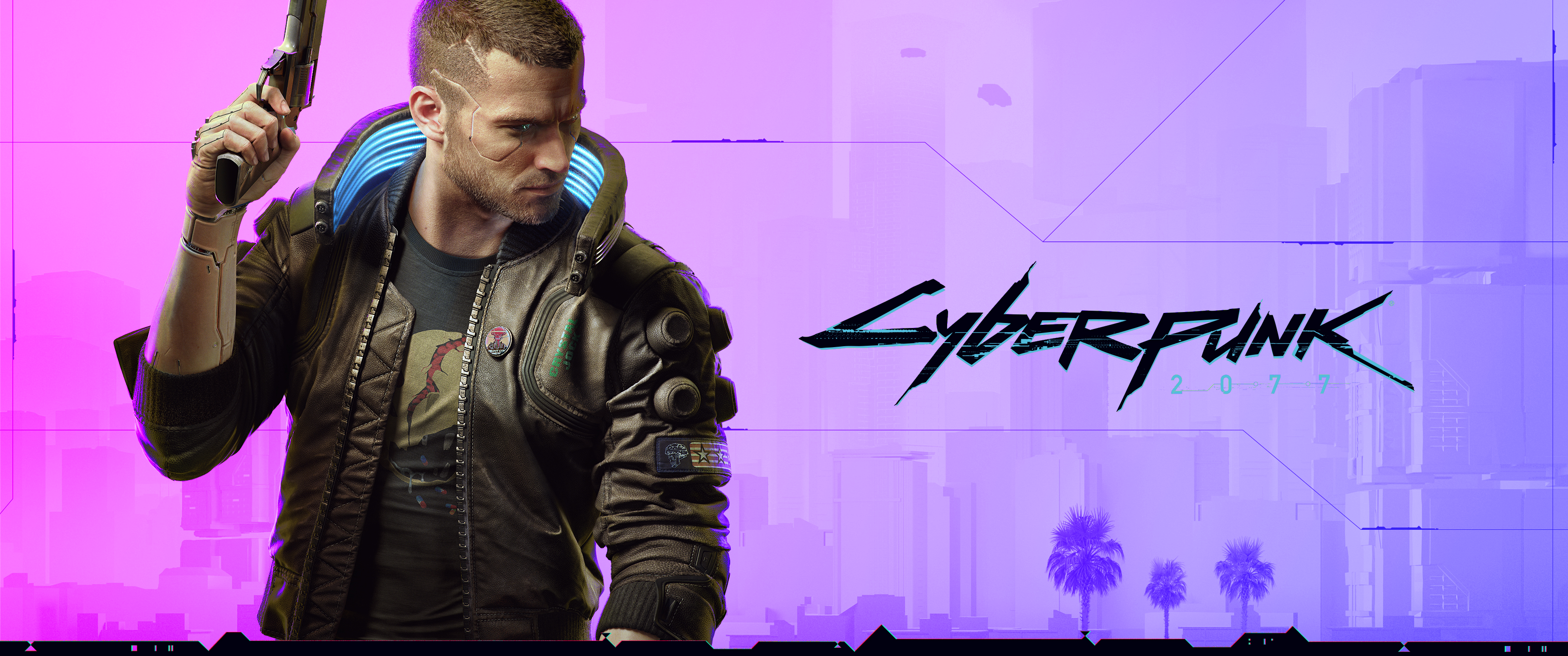 Yellow Background Cyberpunk 2077 Wallpapers