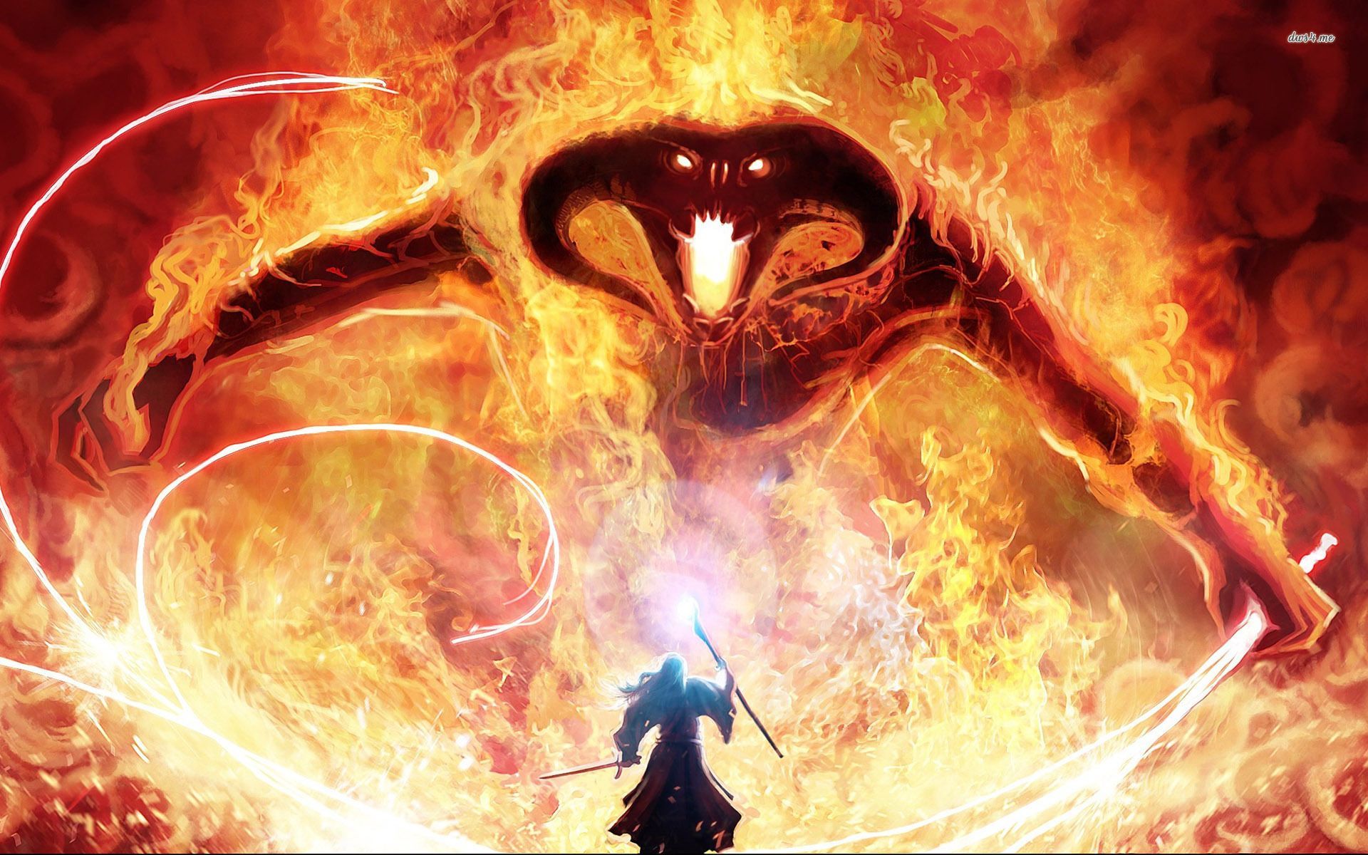 Balrog Vs Gandalf Lord Of The Rings
 Wallpapers