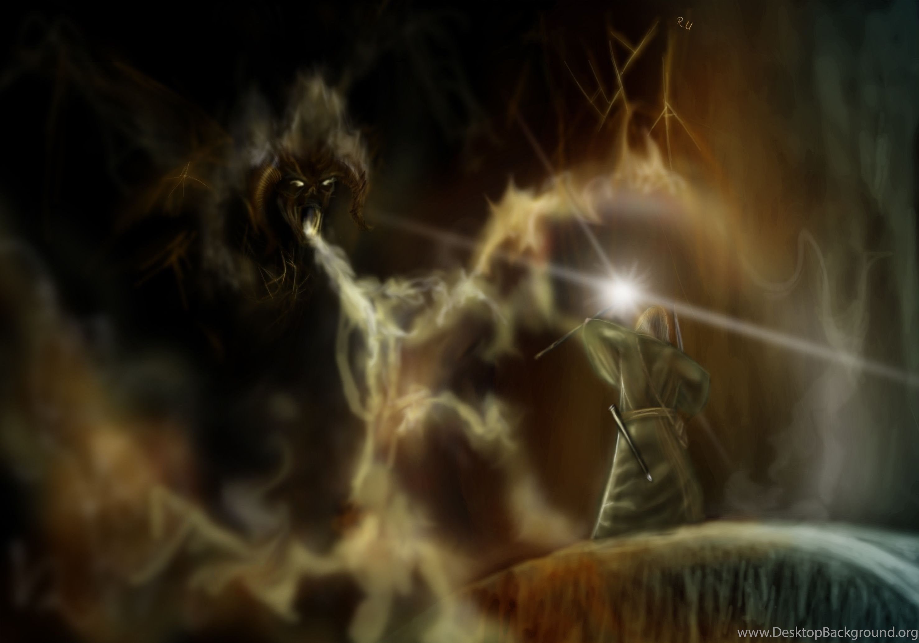 Balrog Vs Gandalf Lord Of The Rings
 Wallpapers