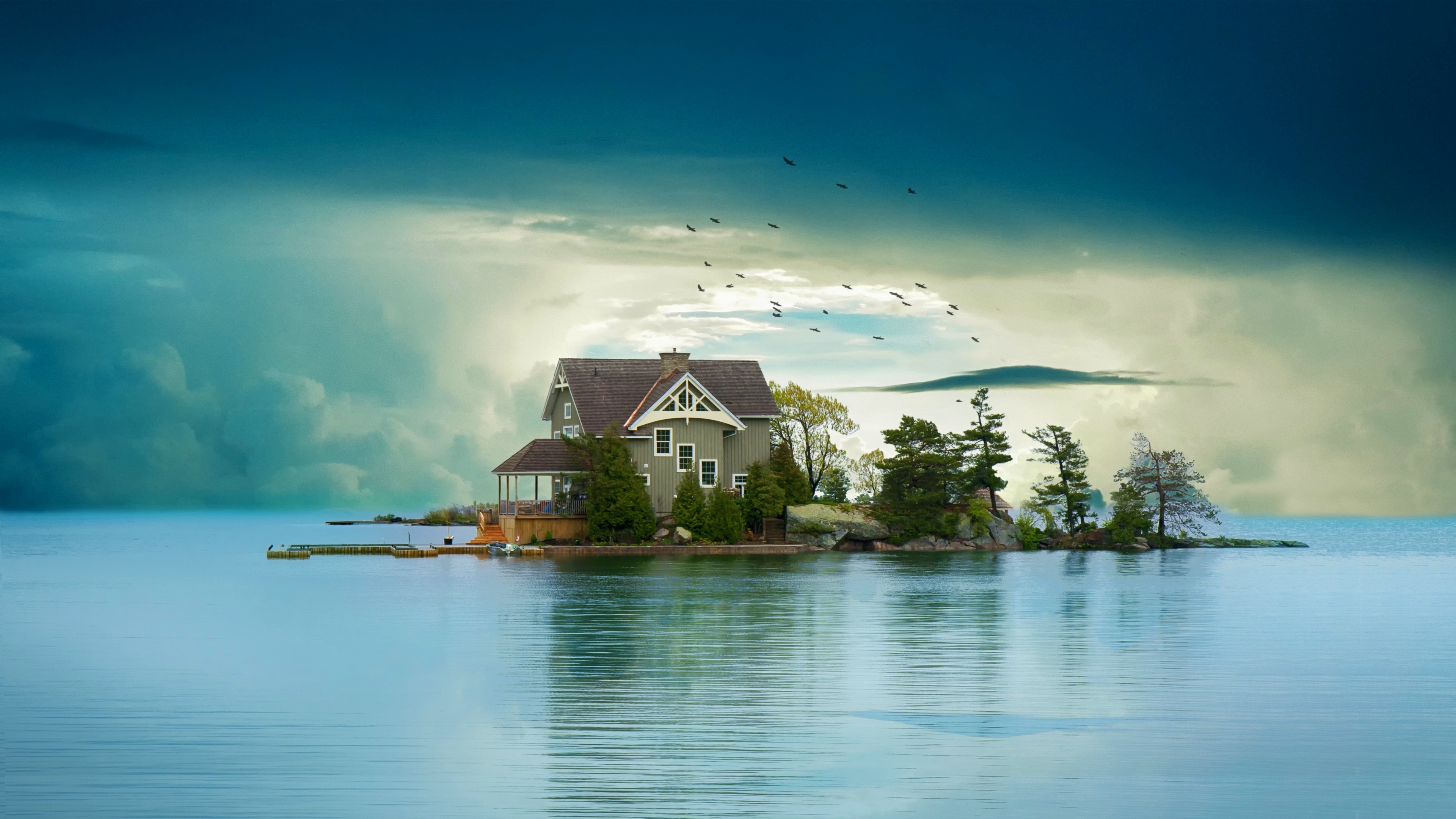 Beautiful Island House
 Wallpapers