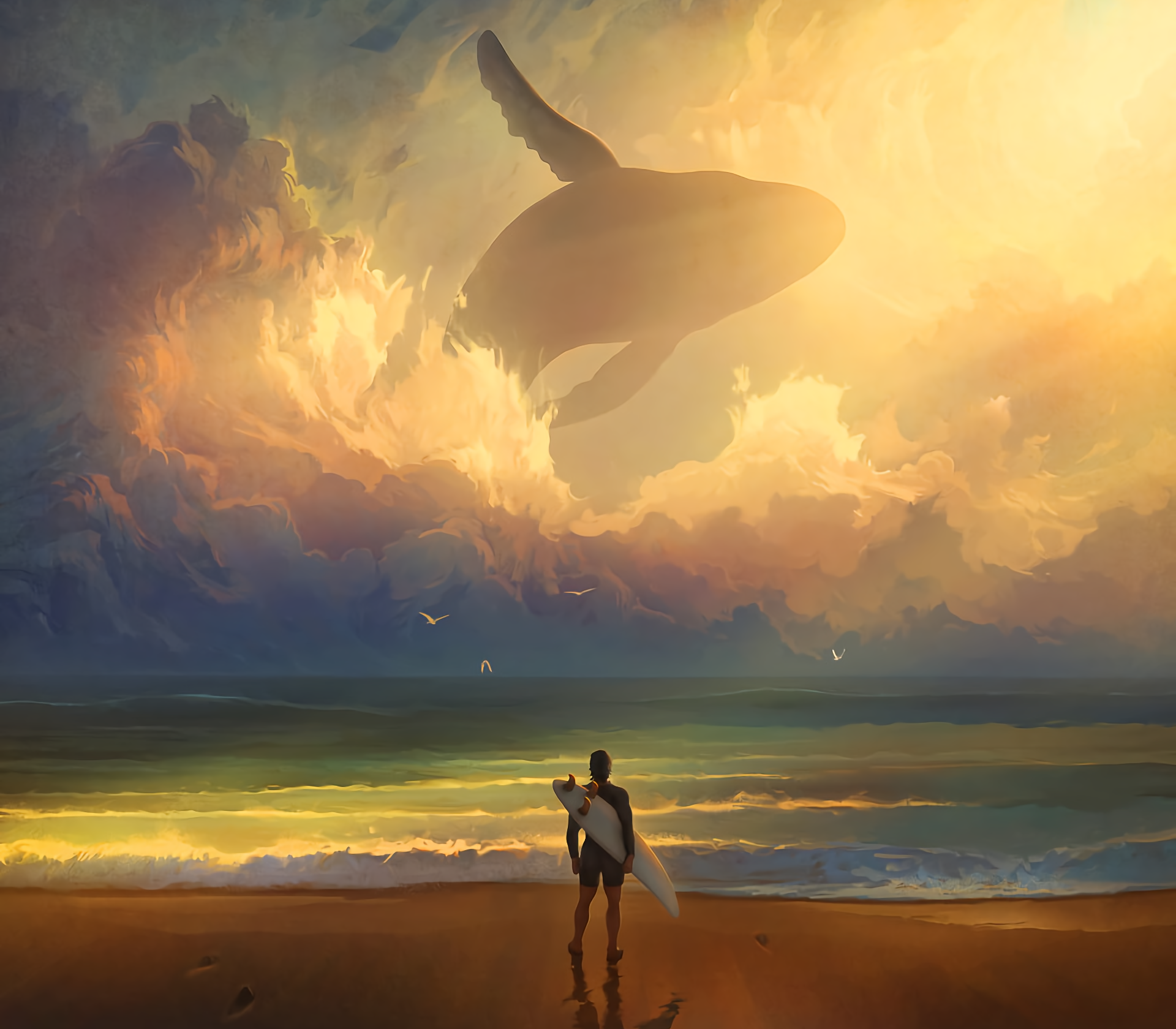 Cloud Sky Whale
 Wallpapers