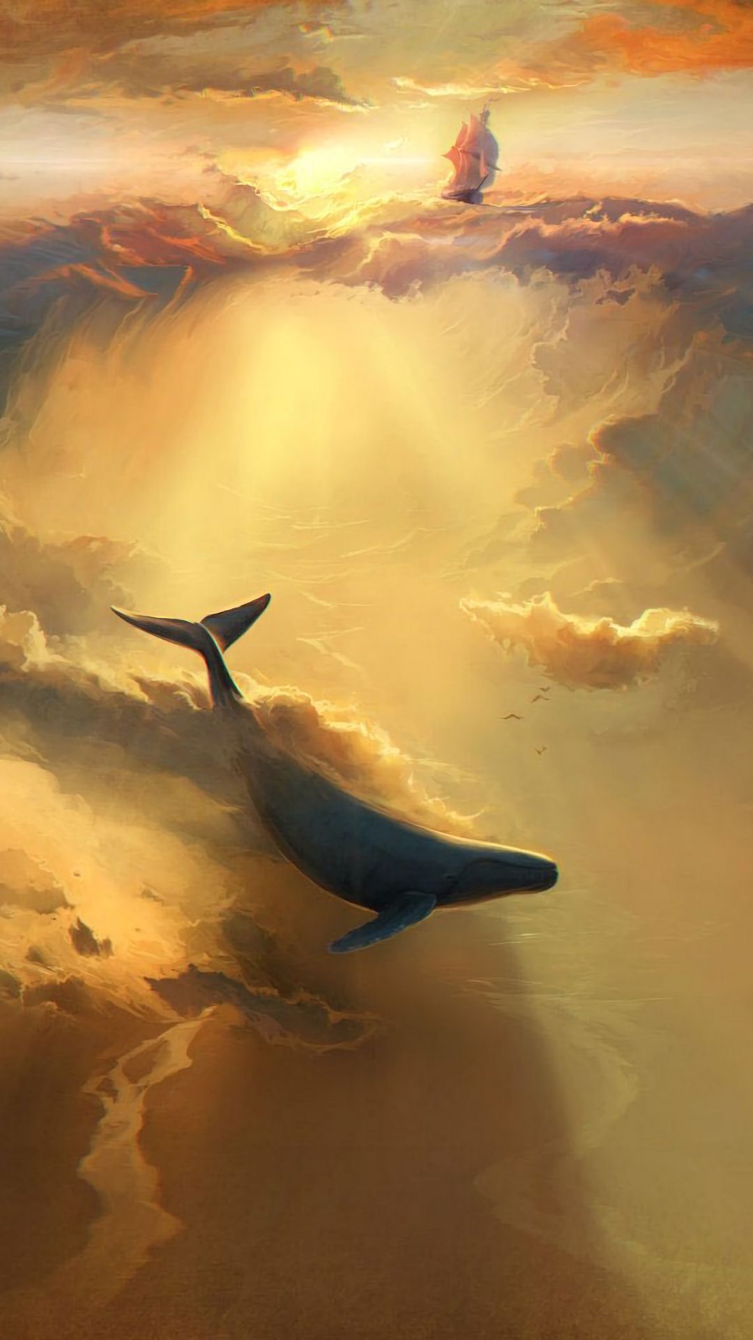 Cloud Sky Whale
 Wallpapers