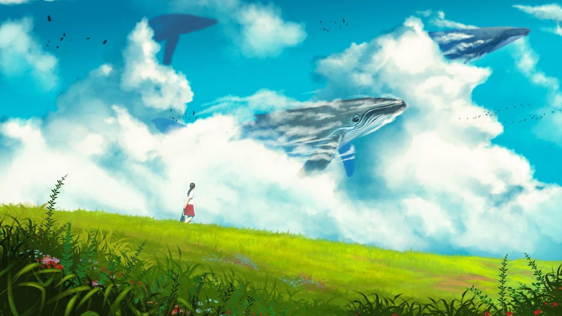 Cloud Sky Whale
 Wallpapers