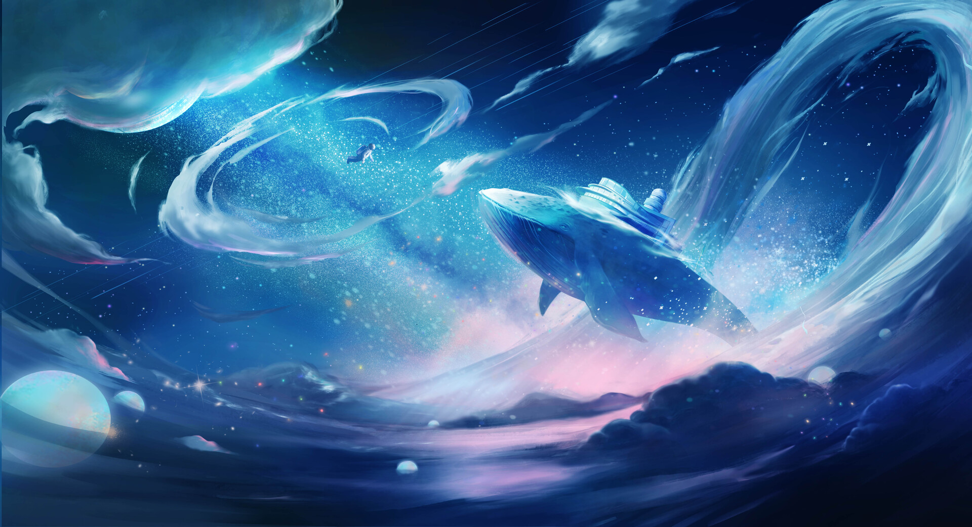 Cloud Sky Whale
 Wallpapers