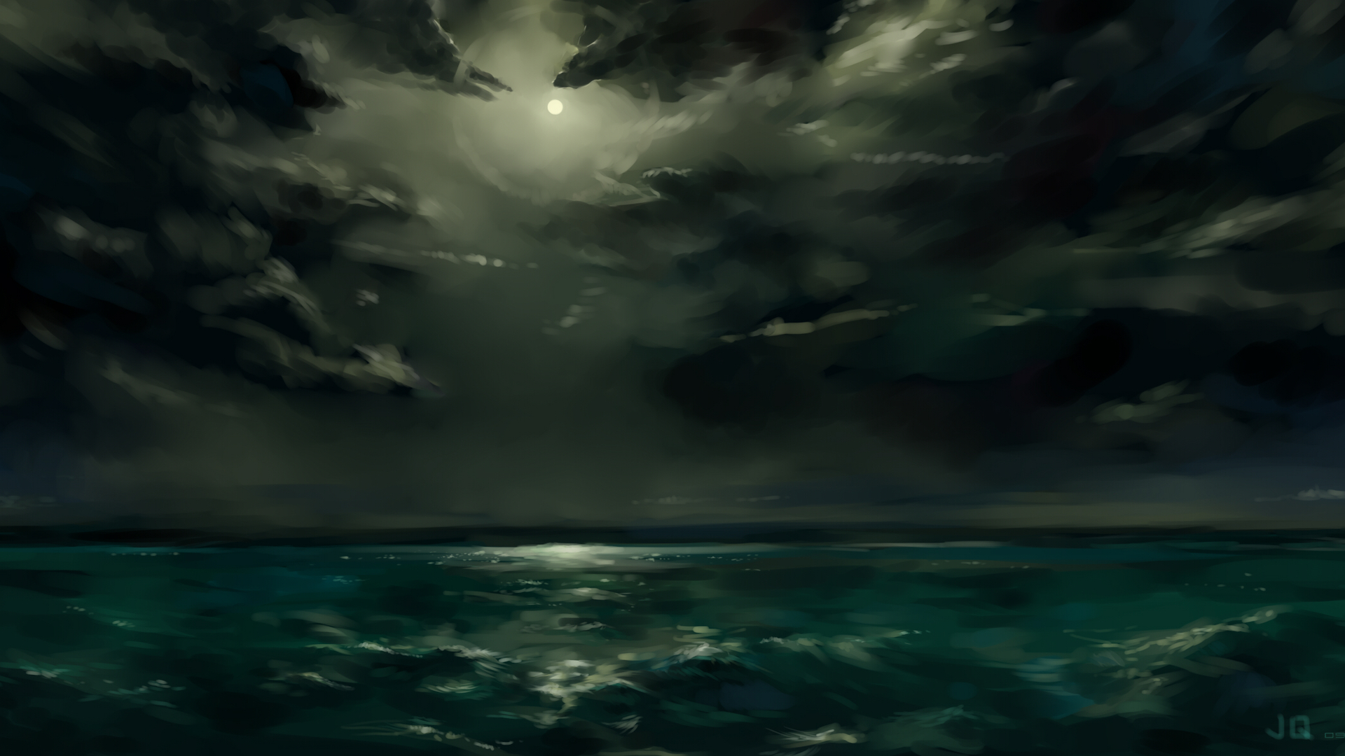 Dark Night Fantasy Ocean 4K
 Wallpapers