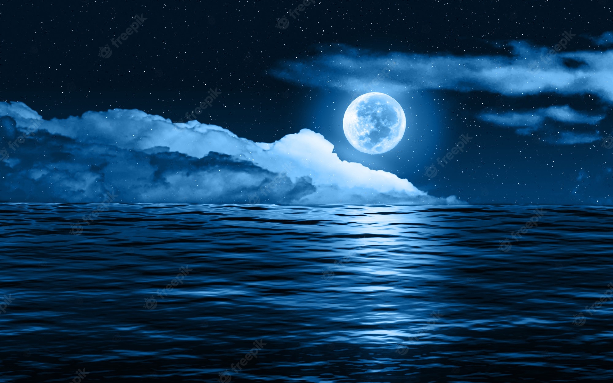 Dark Night Fantasy Ocean 4K
 Wallpapers