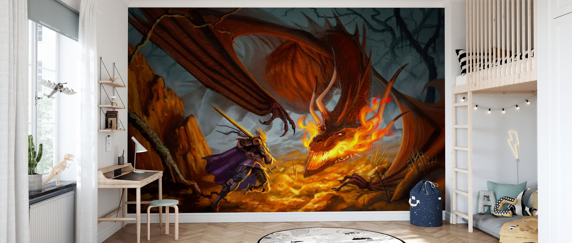 Dragon Fire In Battle
 Wallpapers