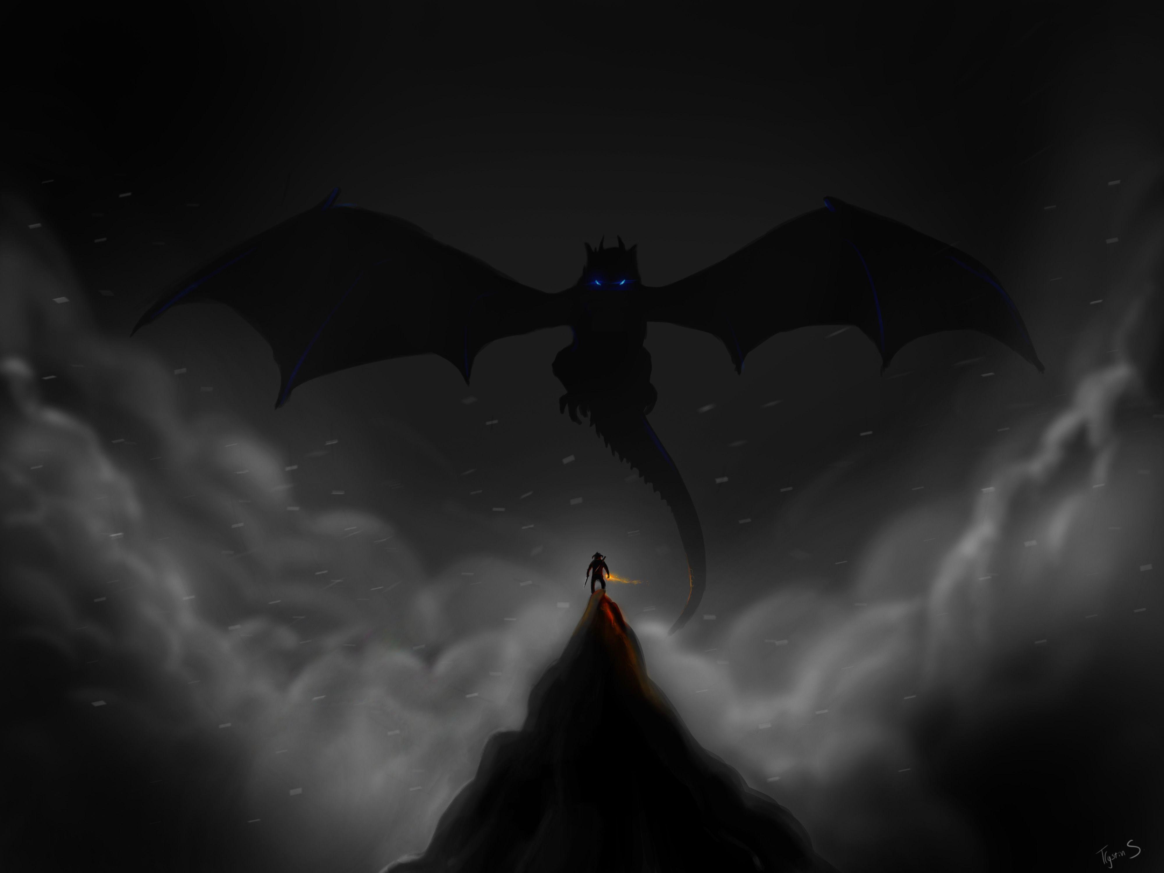 Dragon In The Dark Night
 Wallpapers