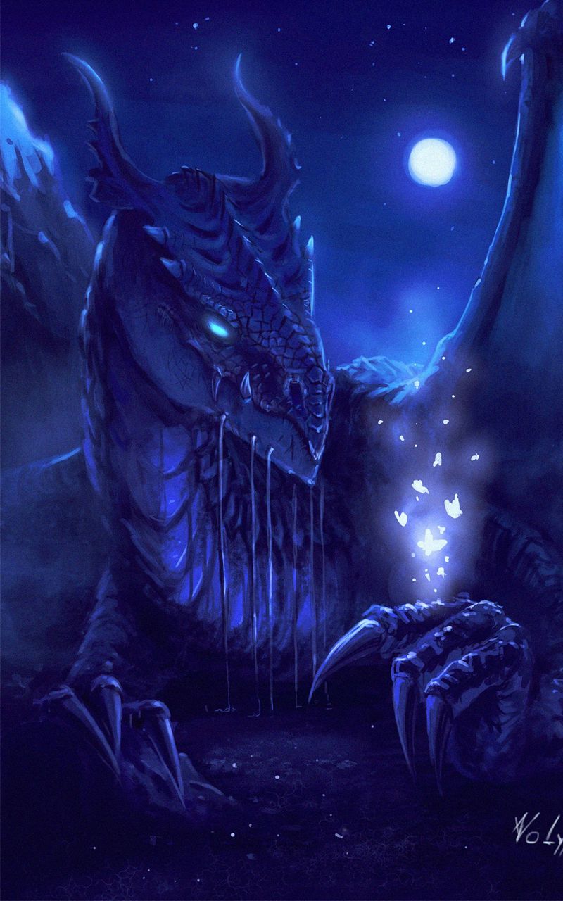 Dragon In The Dark Night
 Wallpapers