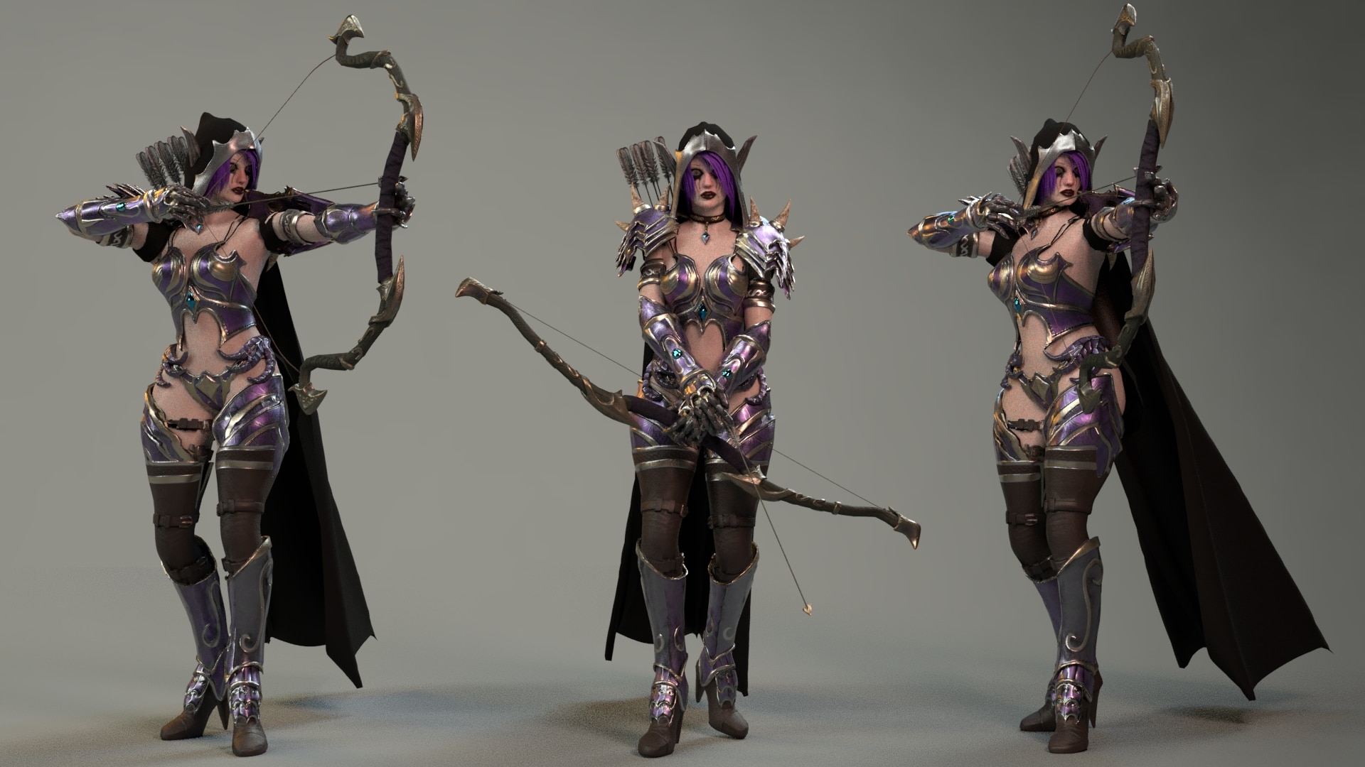 Elf  Woman Archer Warrior
 Wallpapers