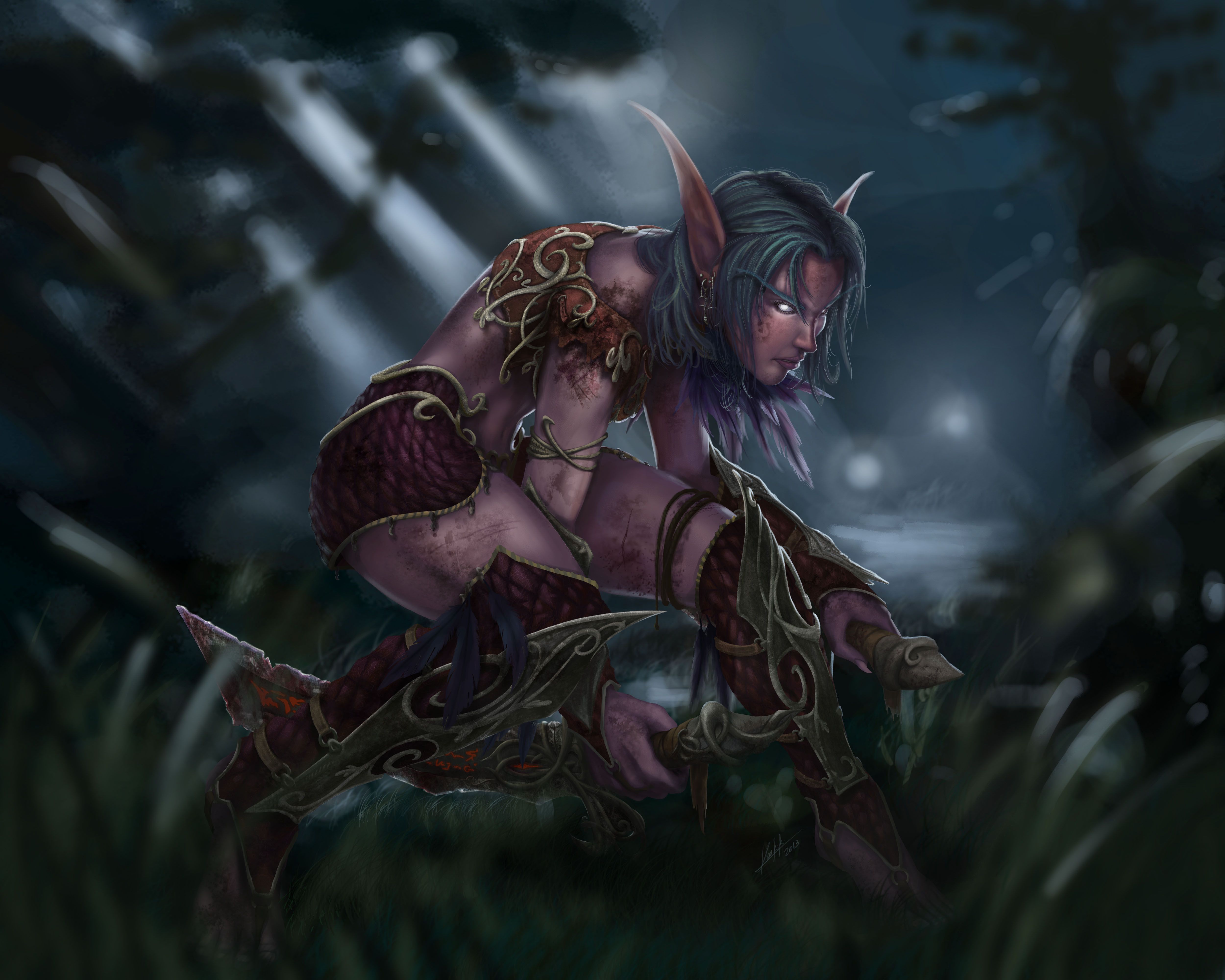 Elf  Woman Archer Warrior
 Wallpapers