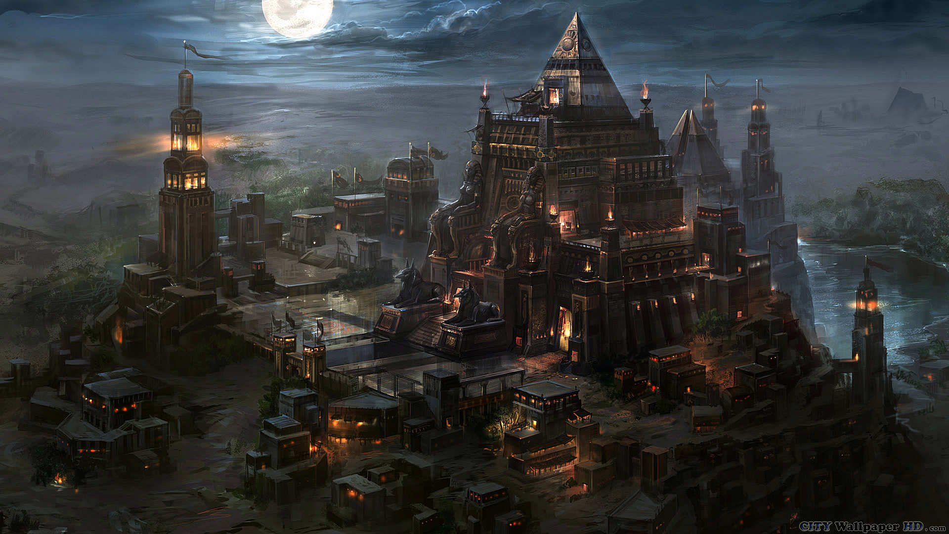 Fantasy Ancient City
 Wallpapers