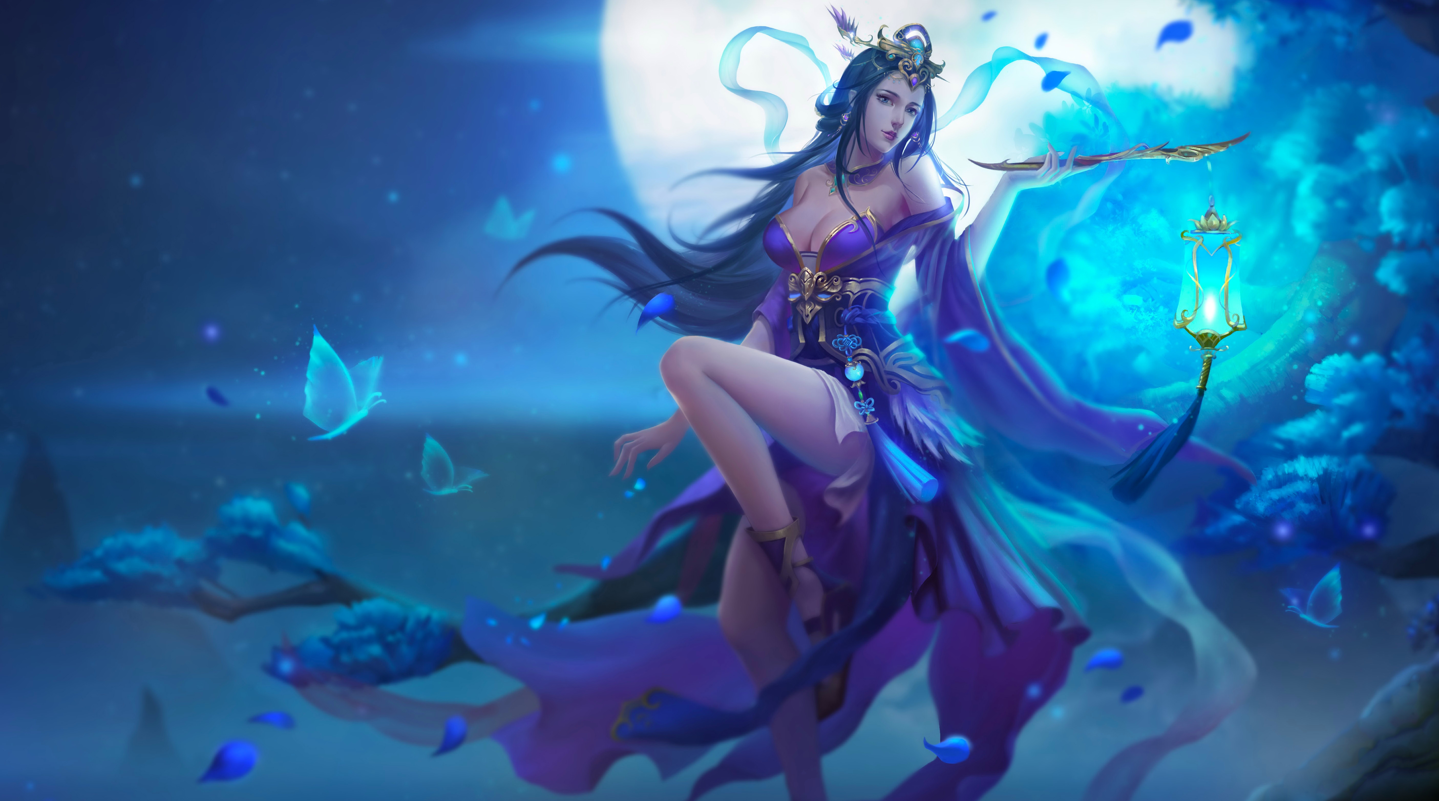 Fantasy Blue Girl
 Wallpapers