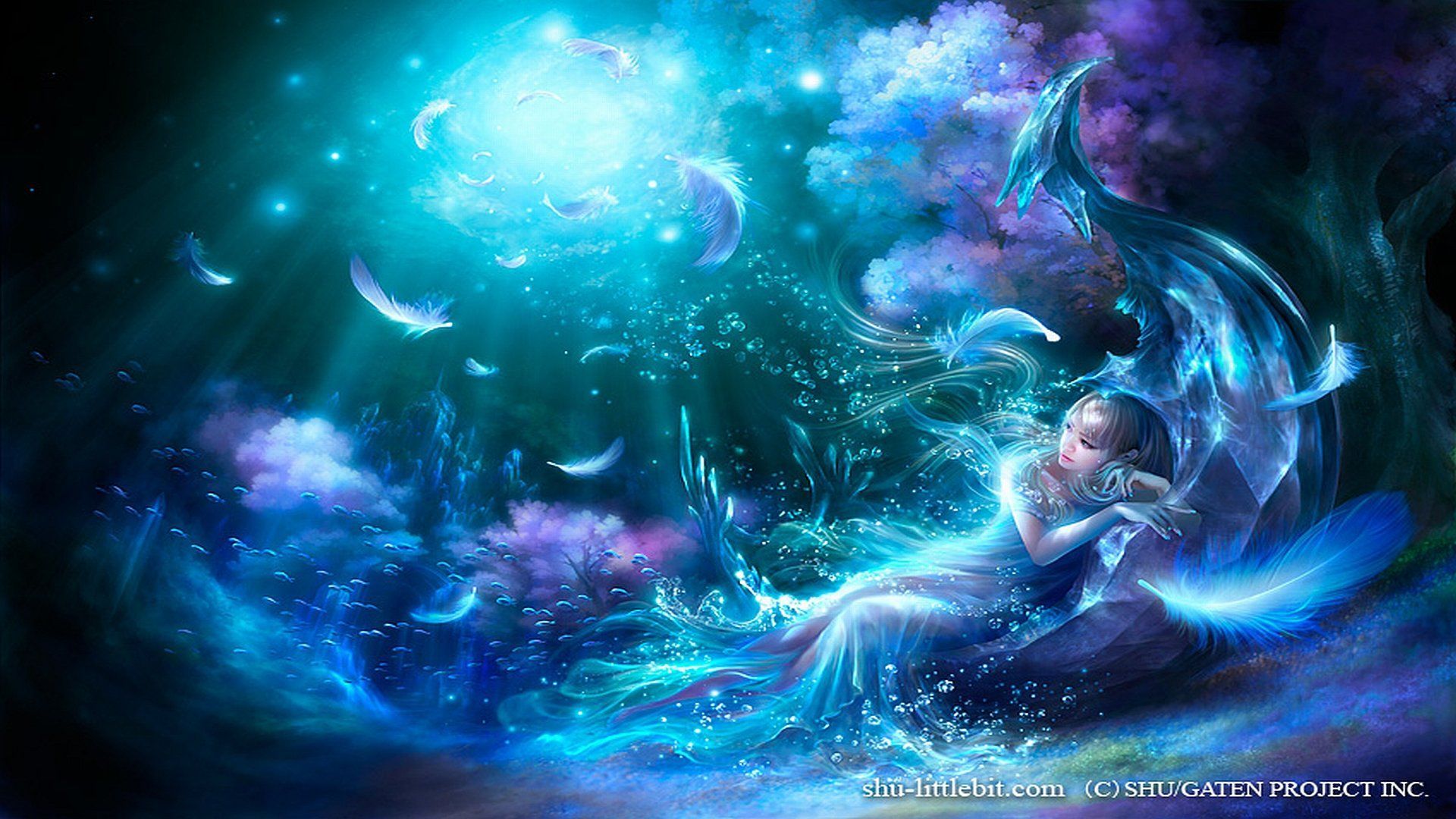 Fantasy Blue Girl
 Wallpapers