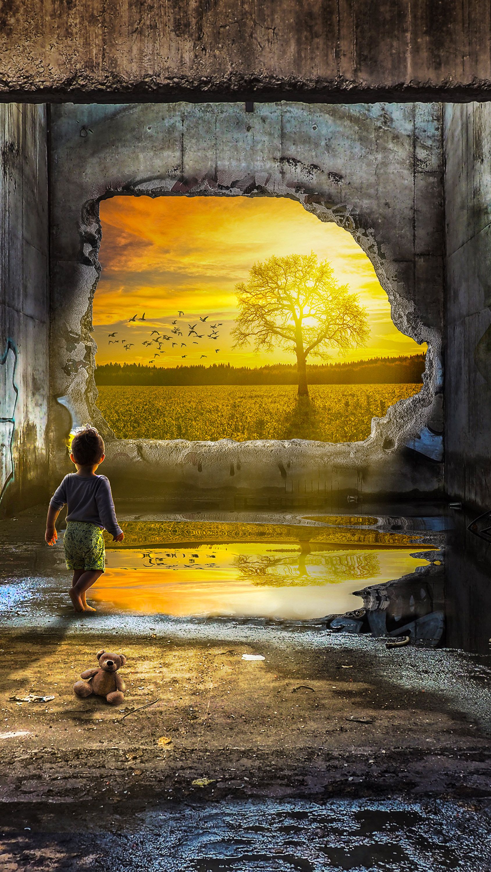 Fantasy Child Cool Alone Art
 Wallpapers