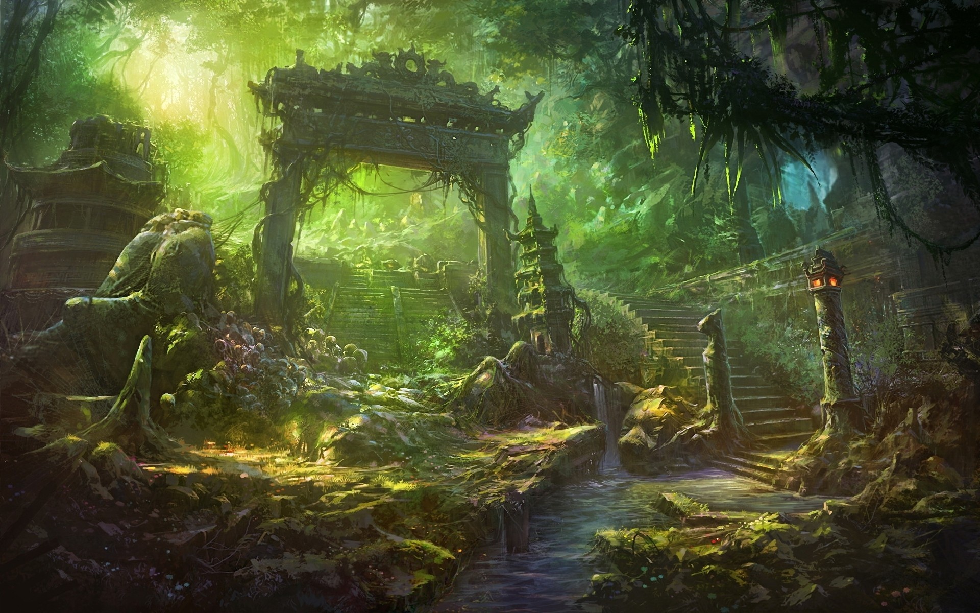 Fantasy Forest Landscape
 Wallpapers