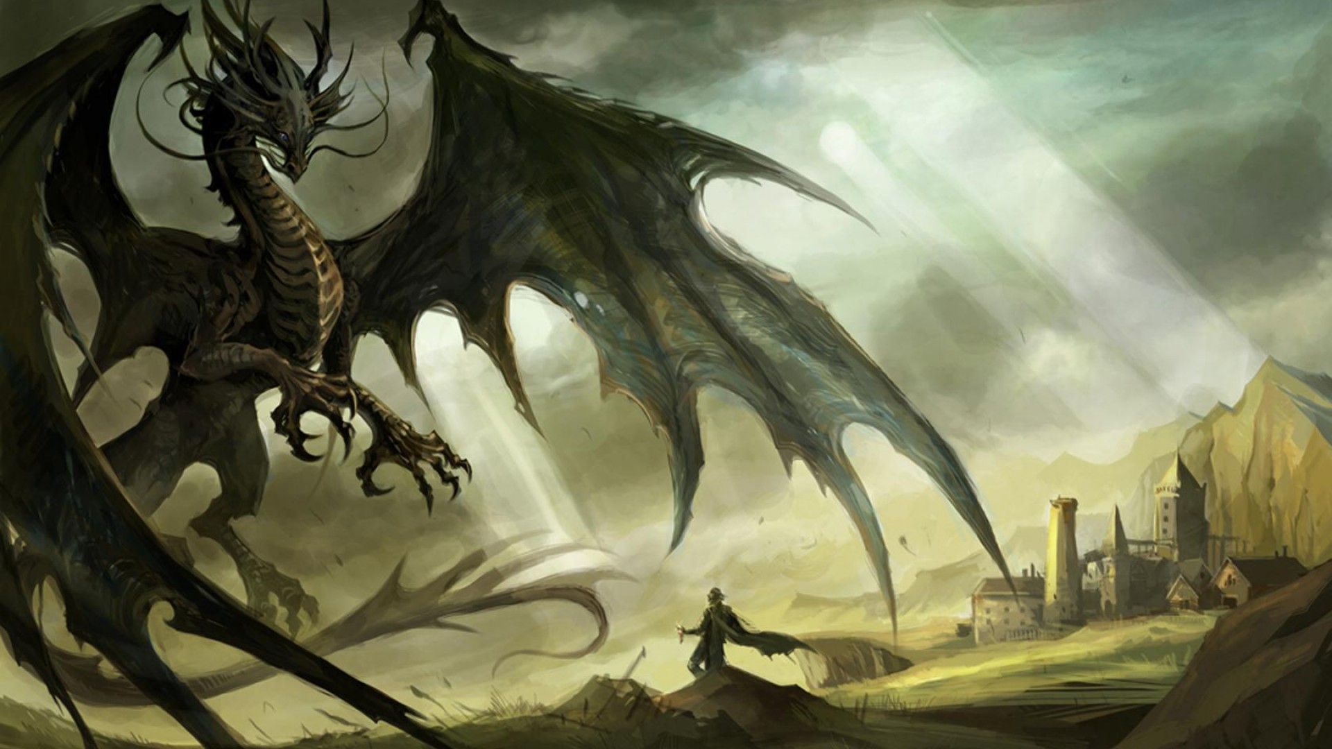 Fantasy Hd Cool Dragon Art
 Wallpapers