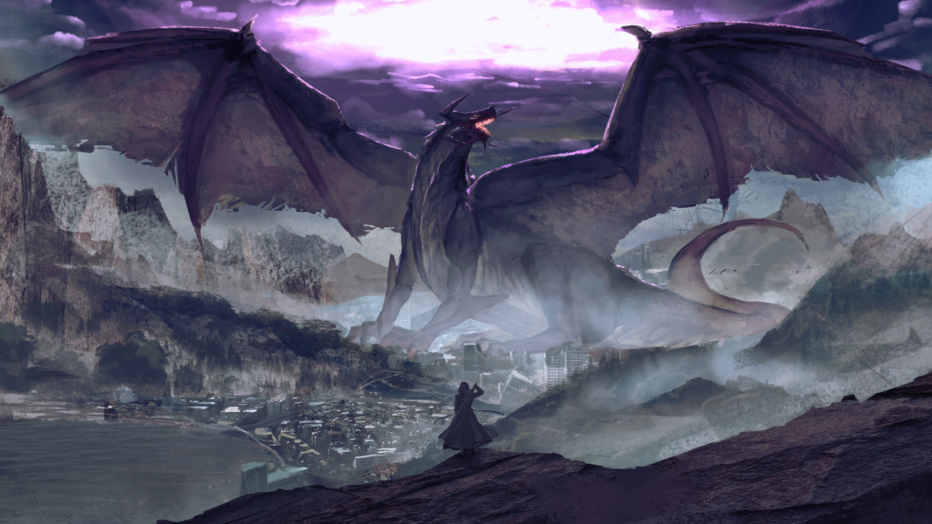 Fantasy Hd Cool Dragon Art
 Wallpapers