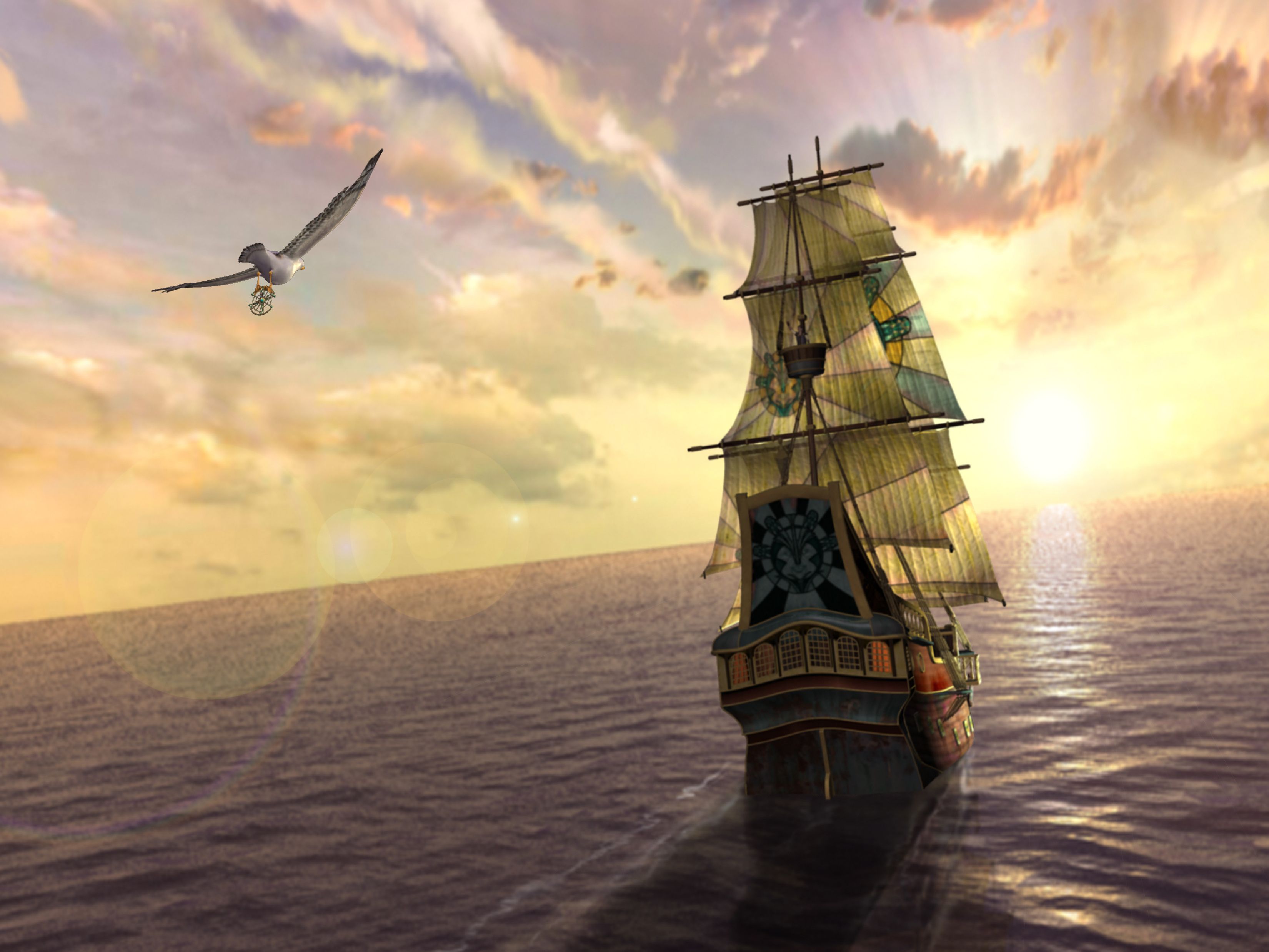 Fantasy Ship Wallpapers