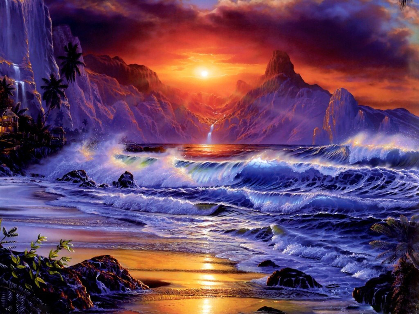 Fantasy Sunset Wallpapers