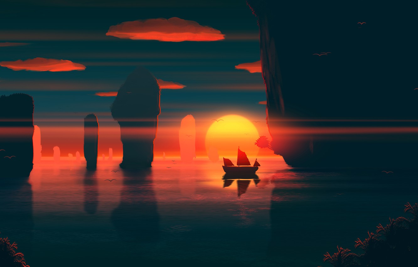 Fantasy Sunset Wallpapers