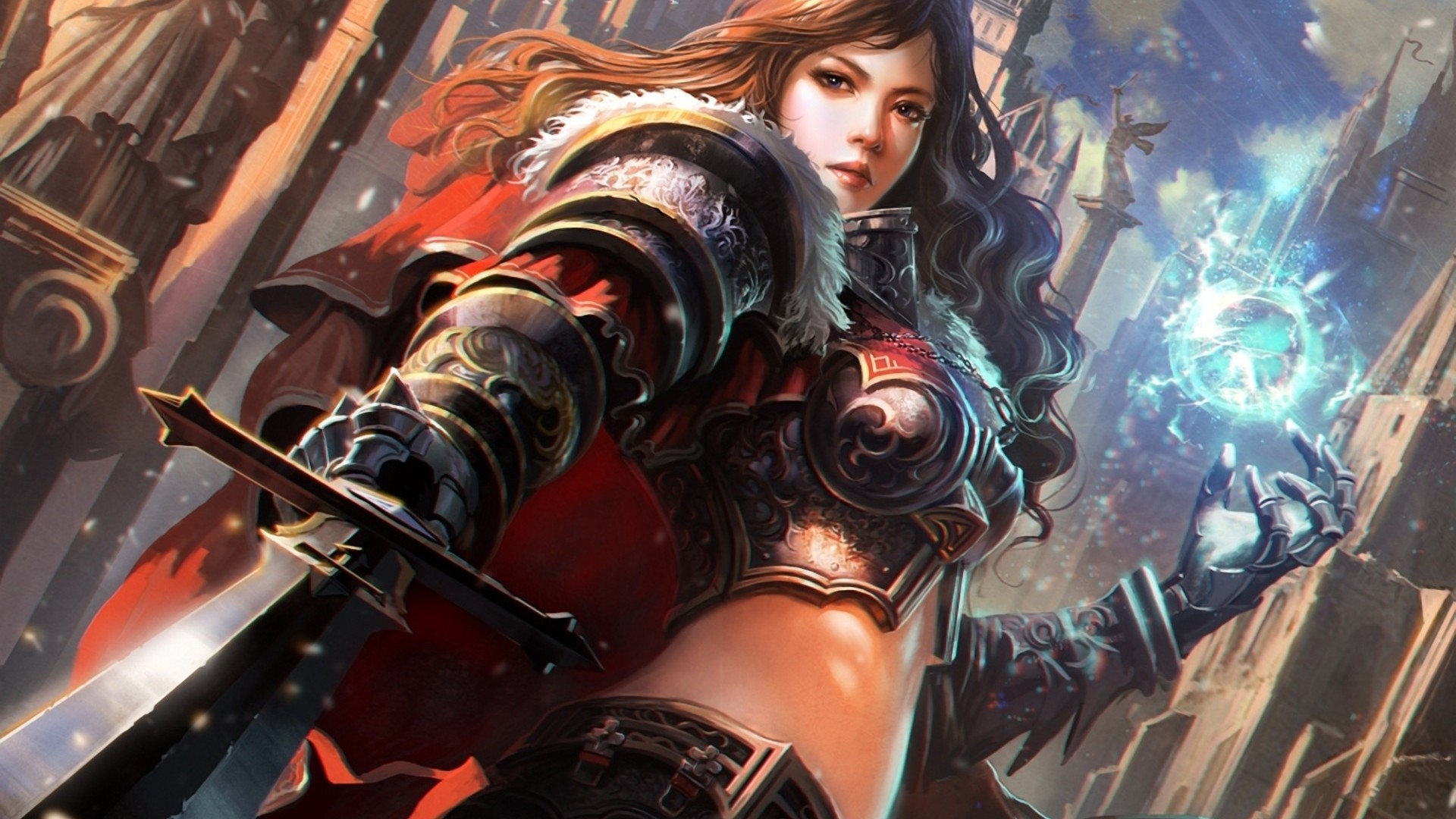 Fantasy Warrior Girl
 Wallpapers