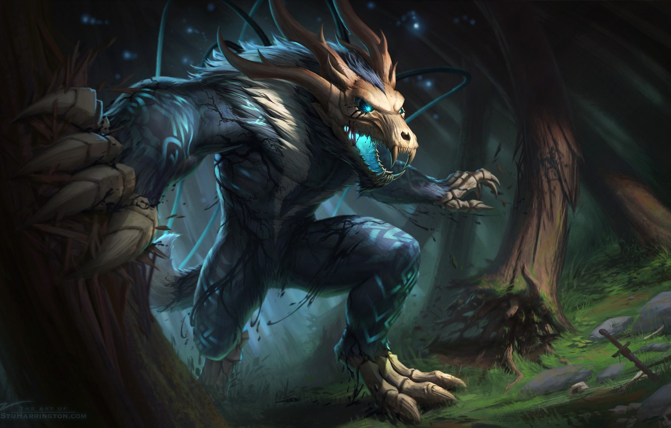 Fenrir Smite Fantasy Art
 Wallpapers