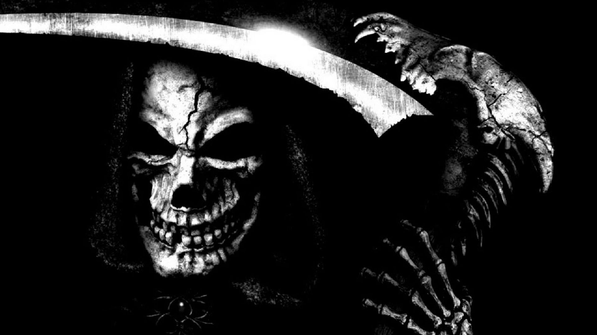 Grim Reaper Skeleton Face
 Wallpapers