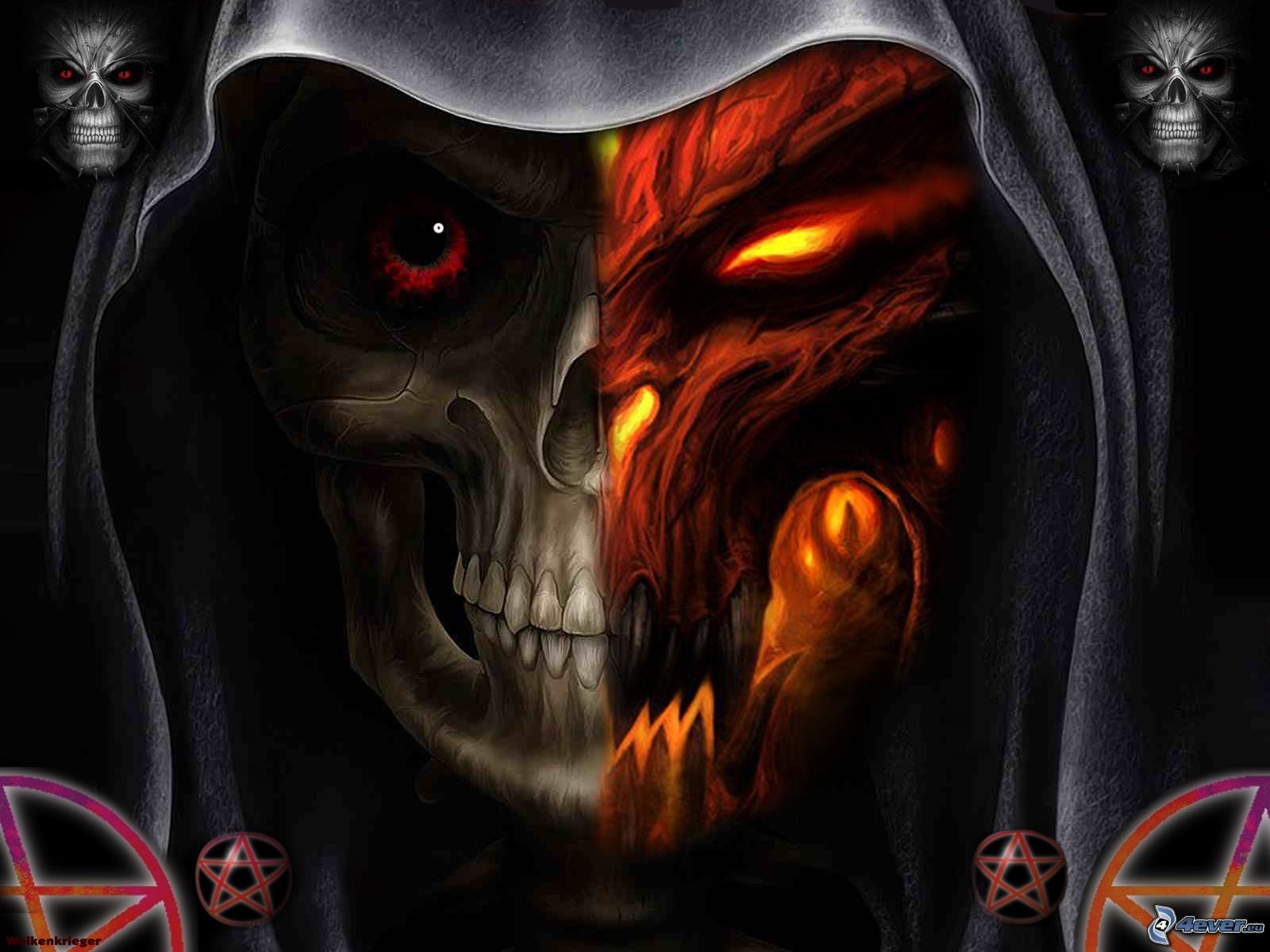 Grim Reaper Skeleton Face
 Wallpapers