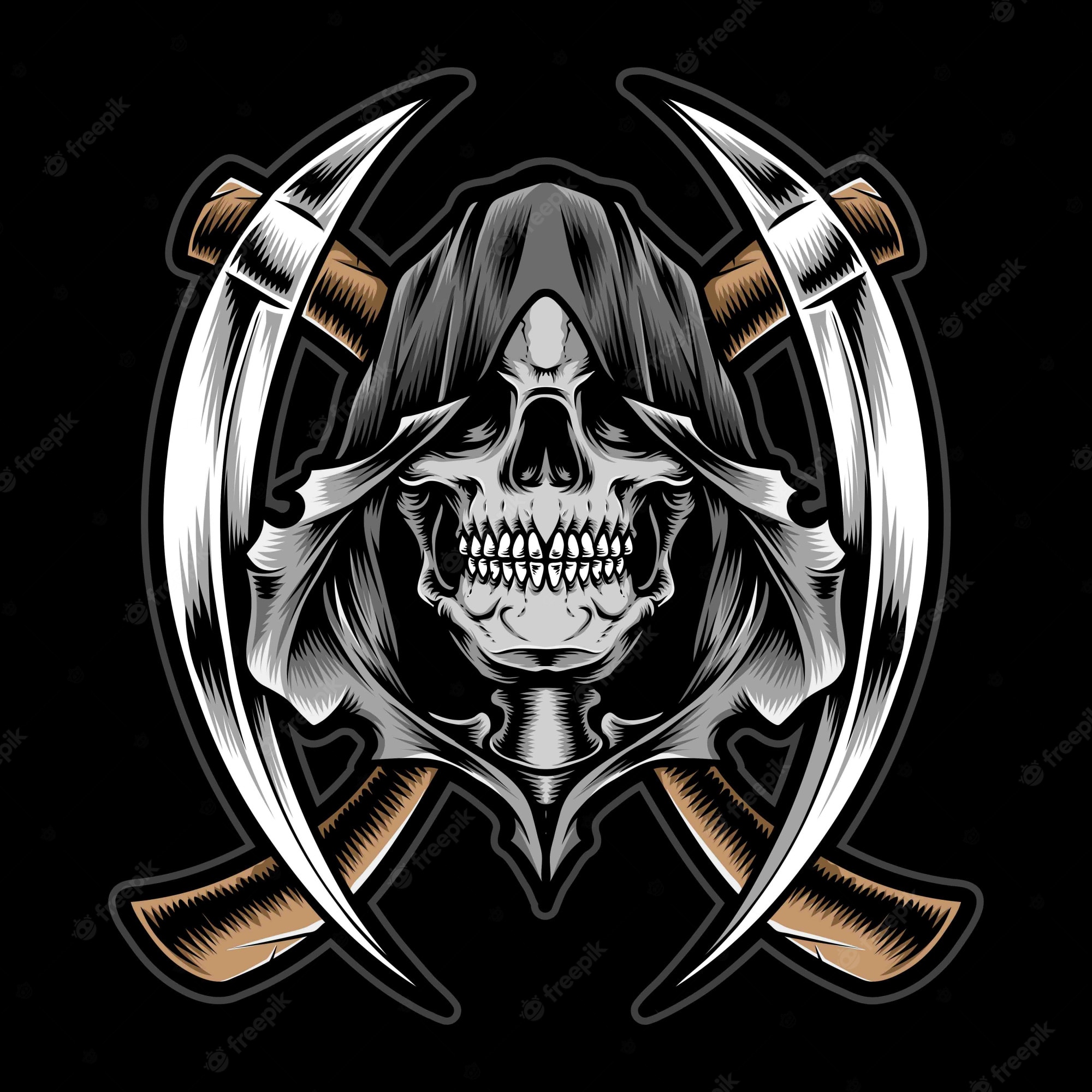 Grim Reaper Skeleton Face
 Wallpapers