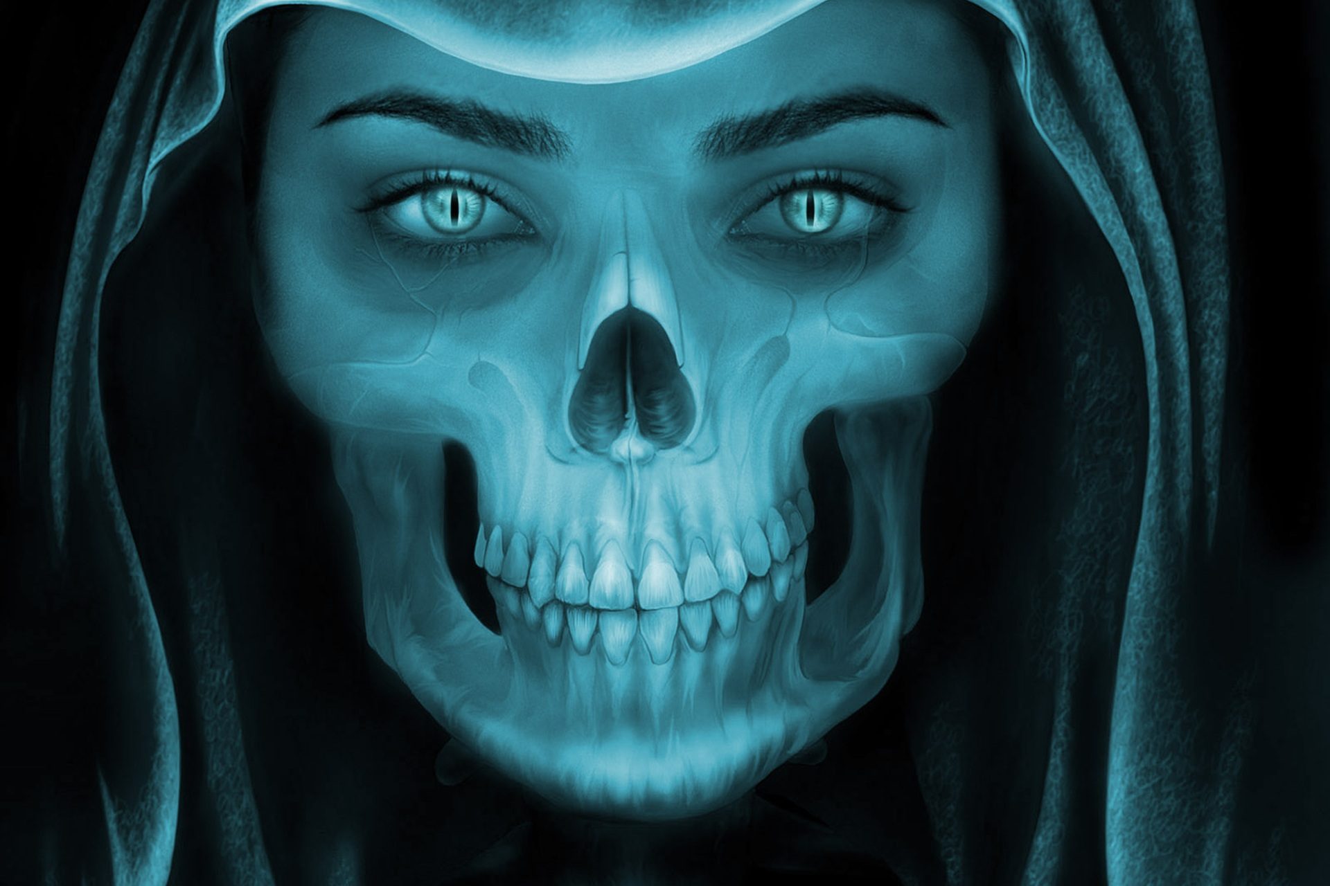 Grim Reaper Skeleton Face
 Wallpapers