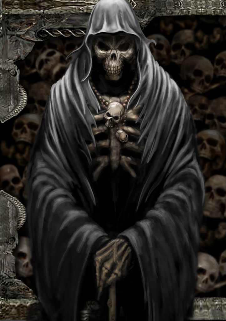 Grim Reaper Skeleton Face
 Wallpapers