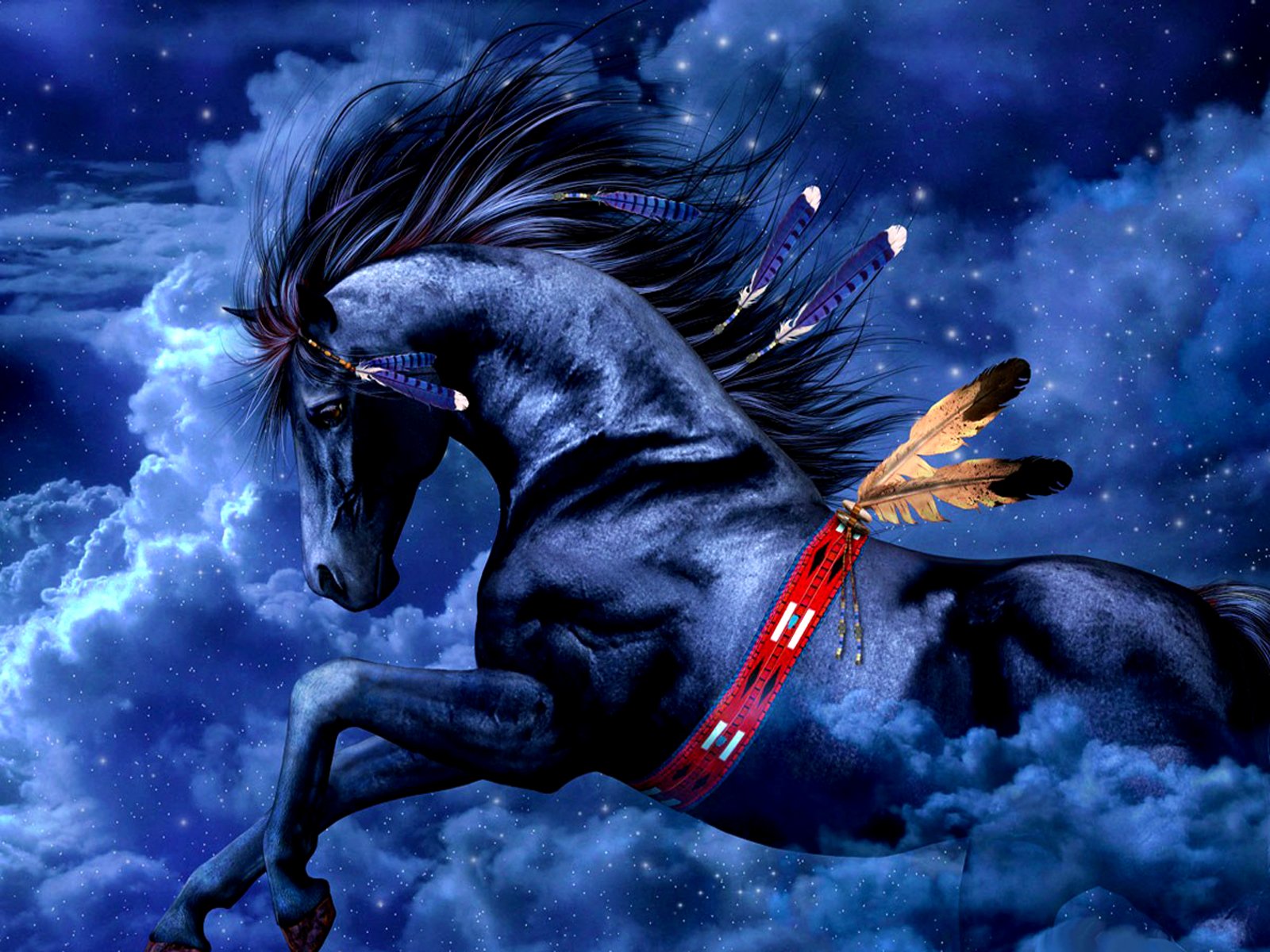 Horse Creature In Dark Fantasy
 Wallpapers