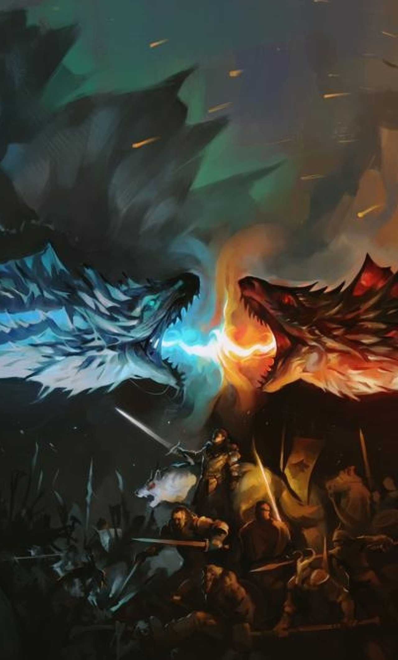 Ice And Fire Dragons
 Wallpapers