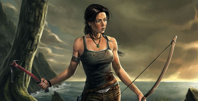 Lara Croft Tomb Raider Artwork
 Wallpapers